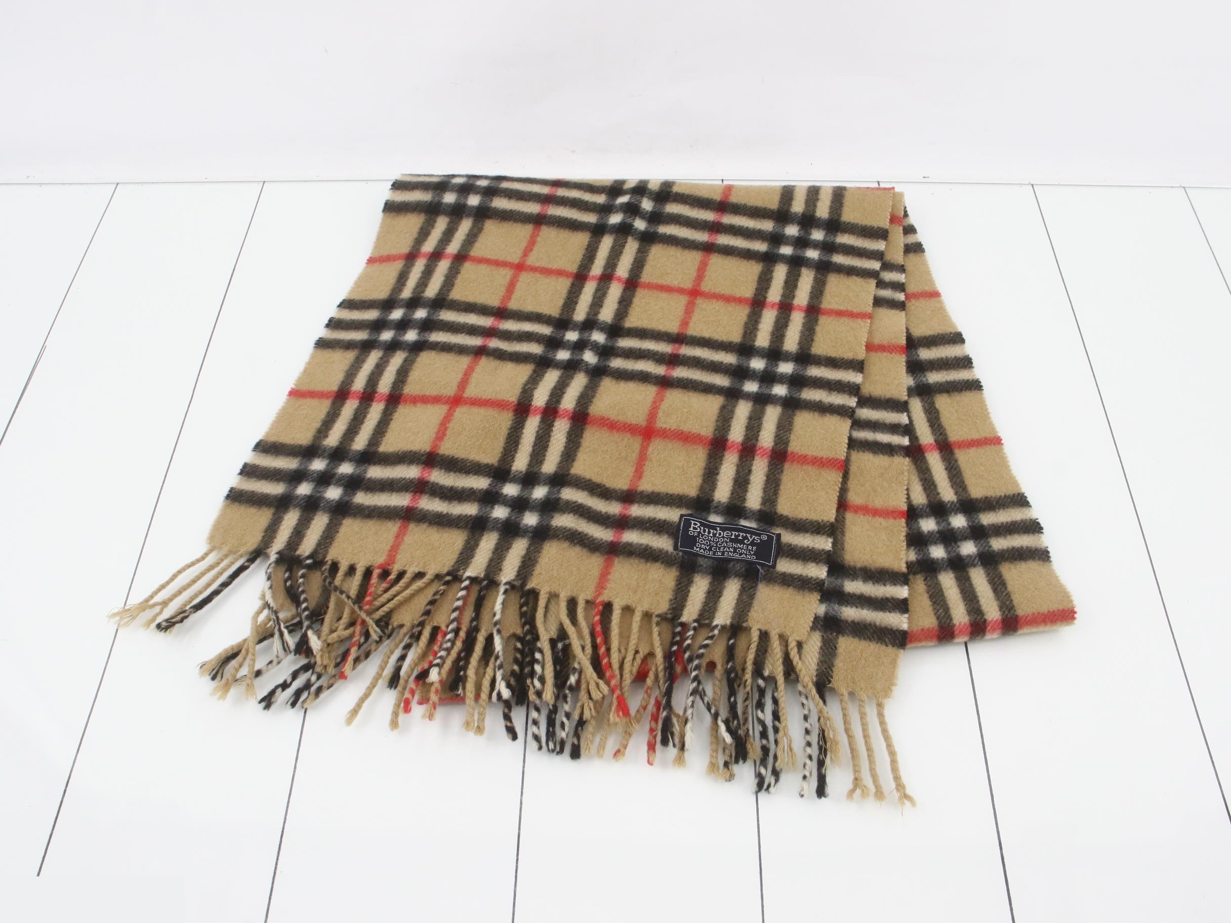 Nova Check 100% Cashmere Scarf — view 2