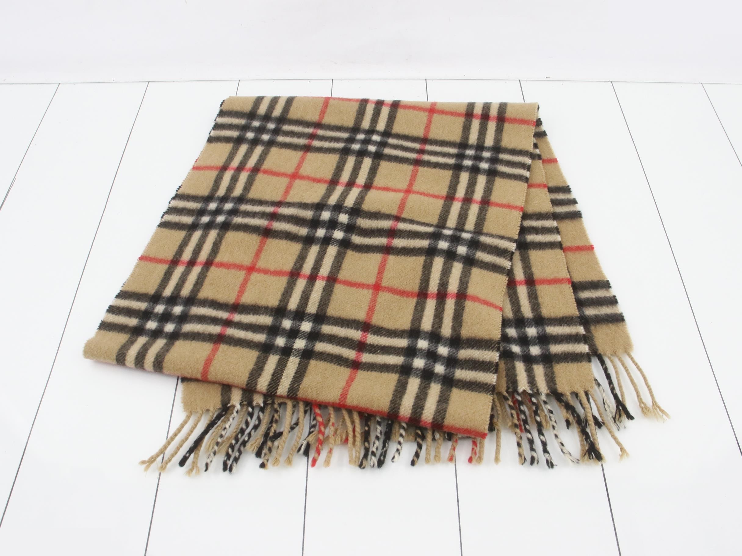 Nova Check 100% Cashmere Scarf — view 3
