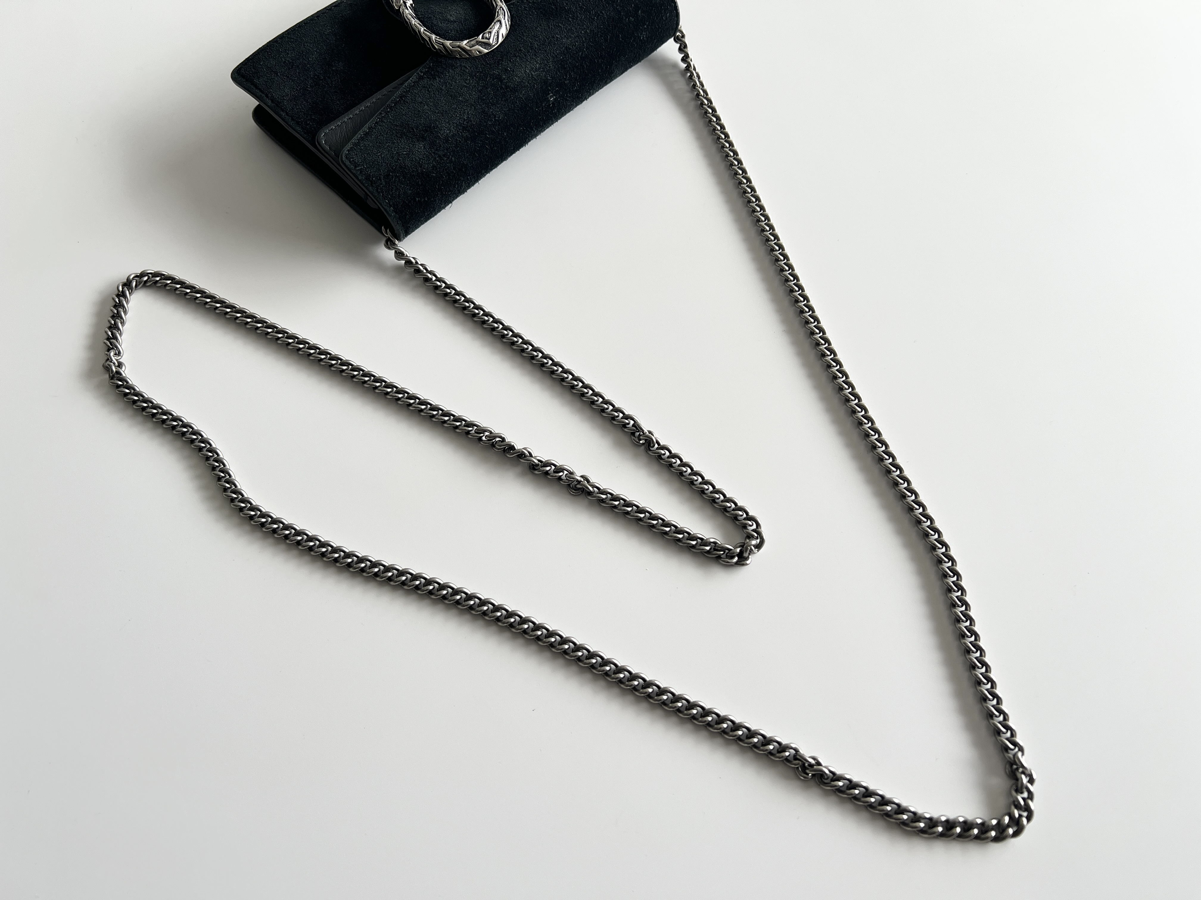 Dionysus Velour Velvet Leather Suede Chain Shoulder Bag — view 3