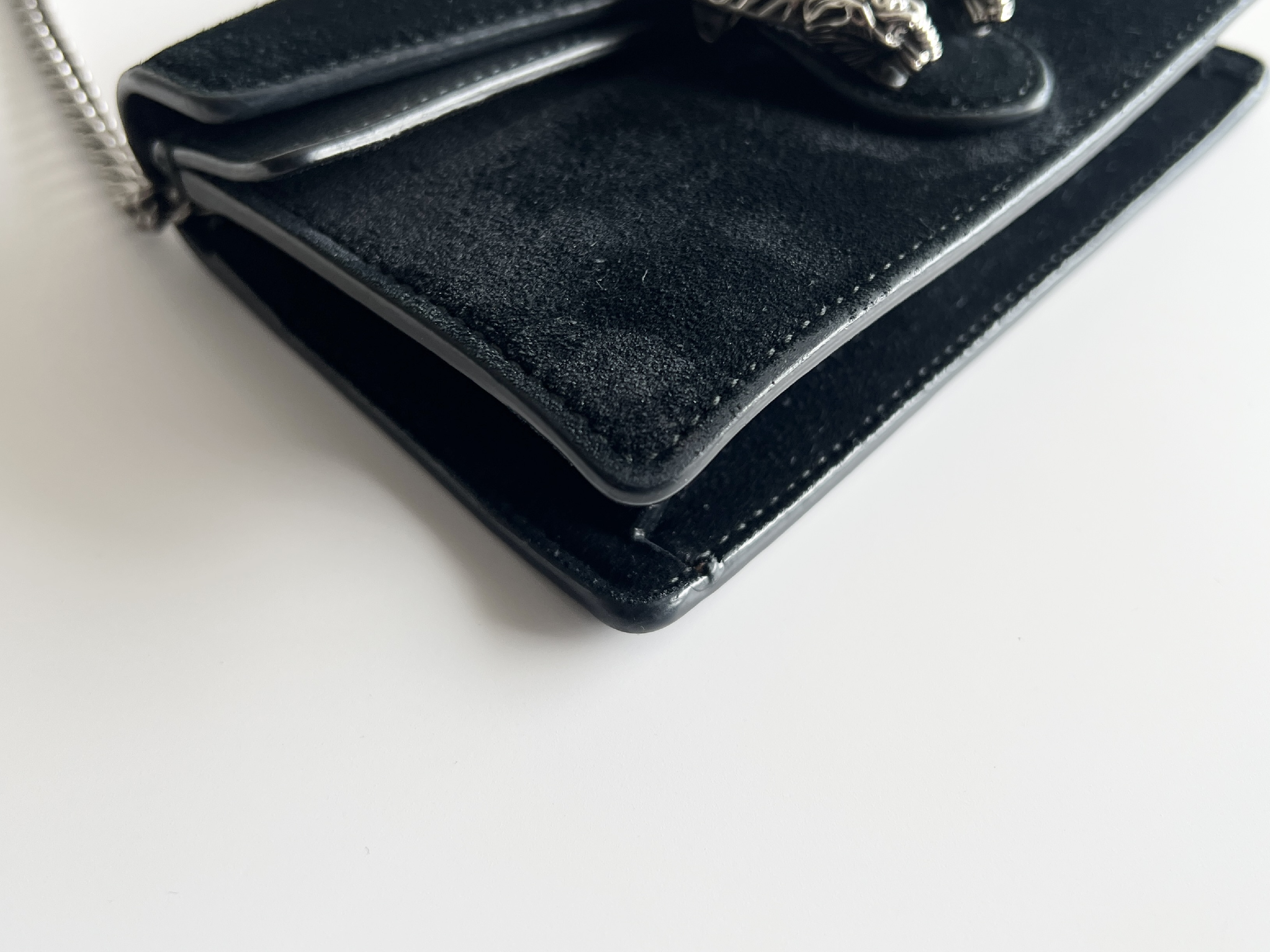 Dionysus Velour Velvet Leather Suede Chain Shoulder Bag — view 7