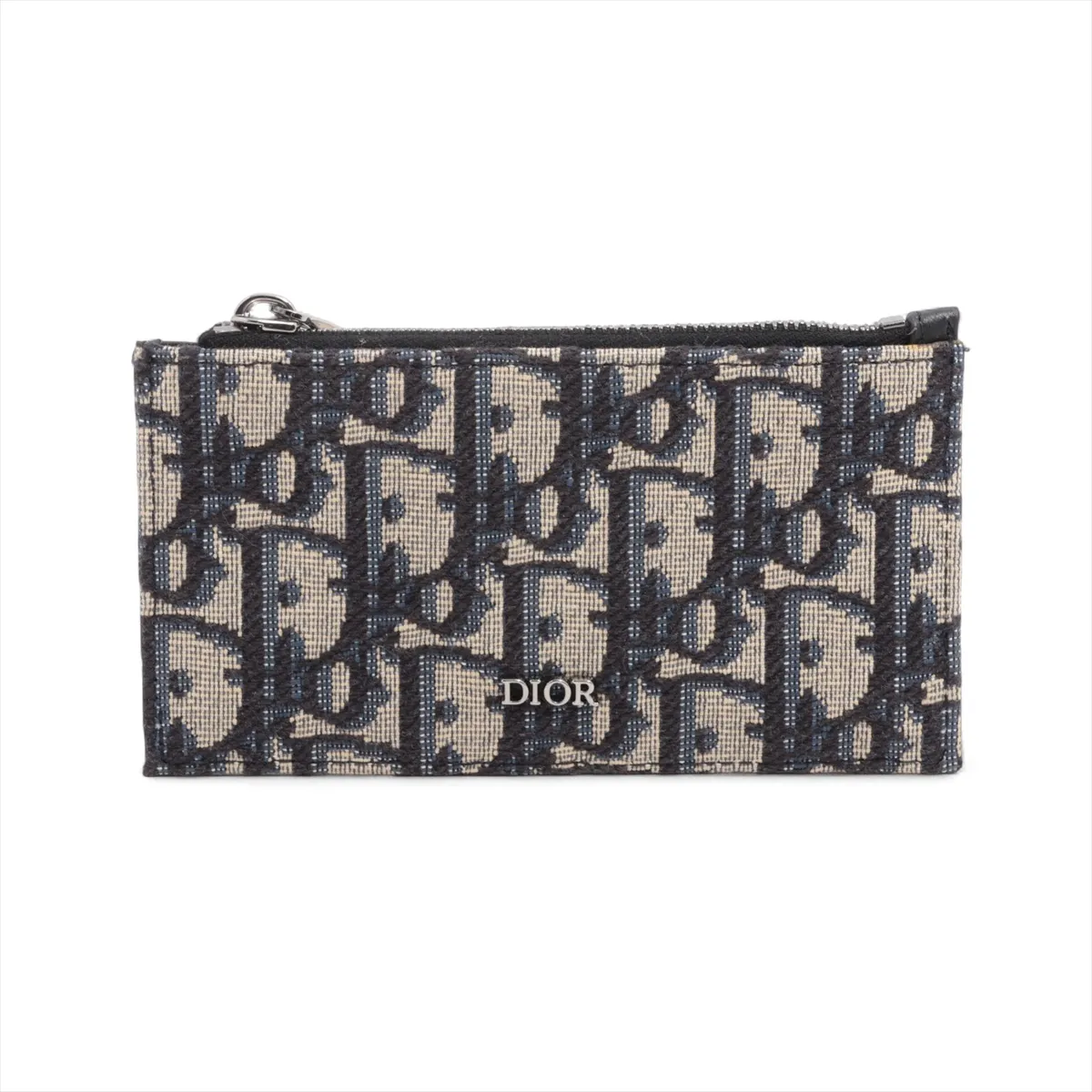 Oblique Canvas x Leather Fragment Case Navy