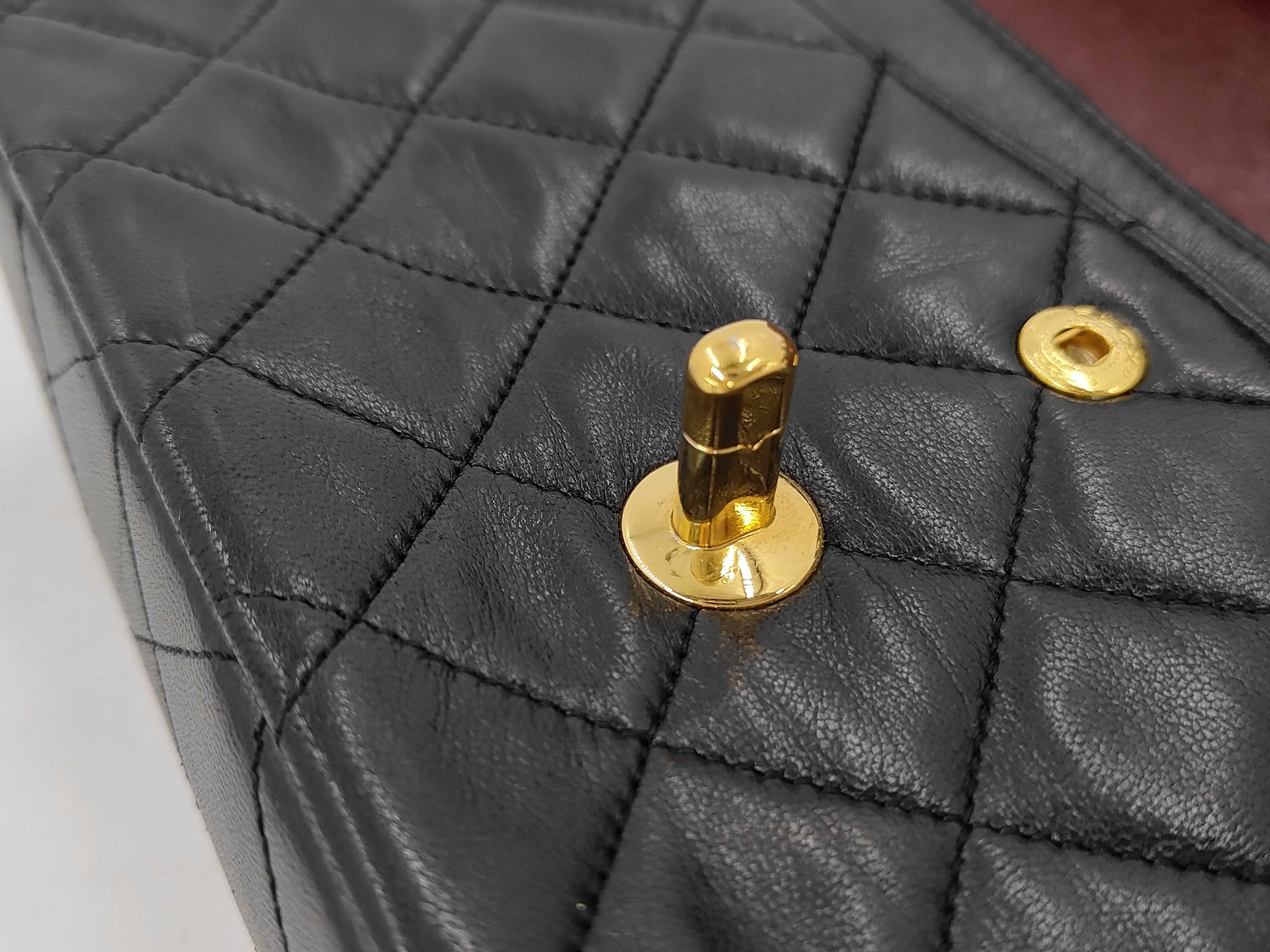 Matelassé Chain Lambskin Shoulder Bag — view 12