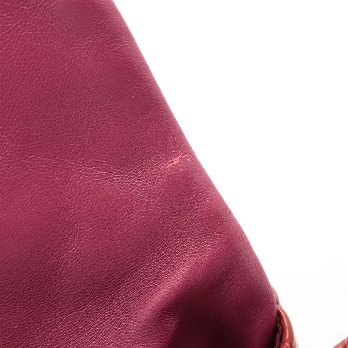 Cannage New Rock Patent Leather Chain Shoulder Bag Red — view 14