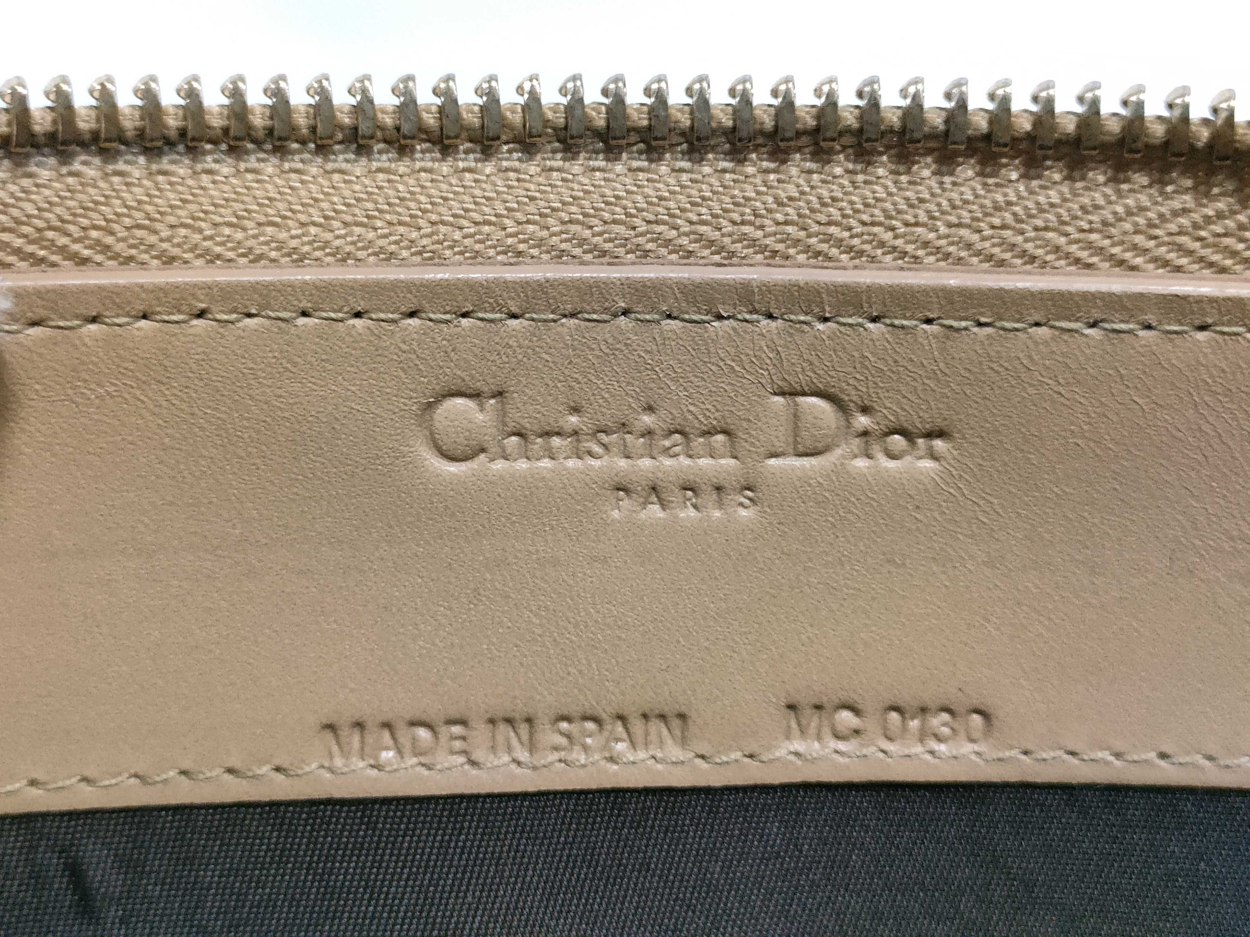 Cannage Long Wallet, Beige — view 13