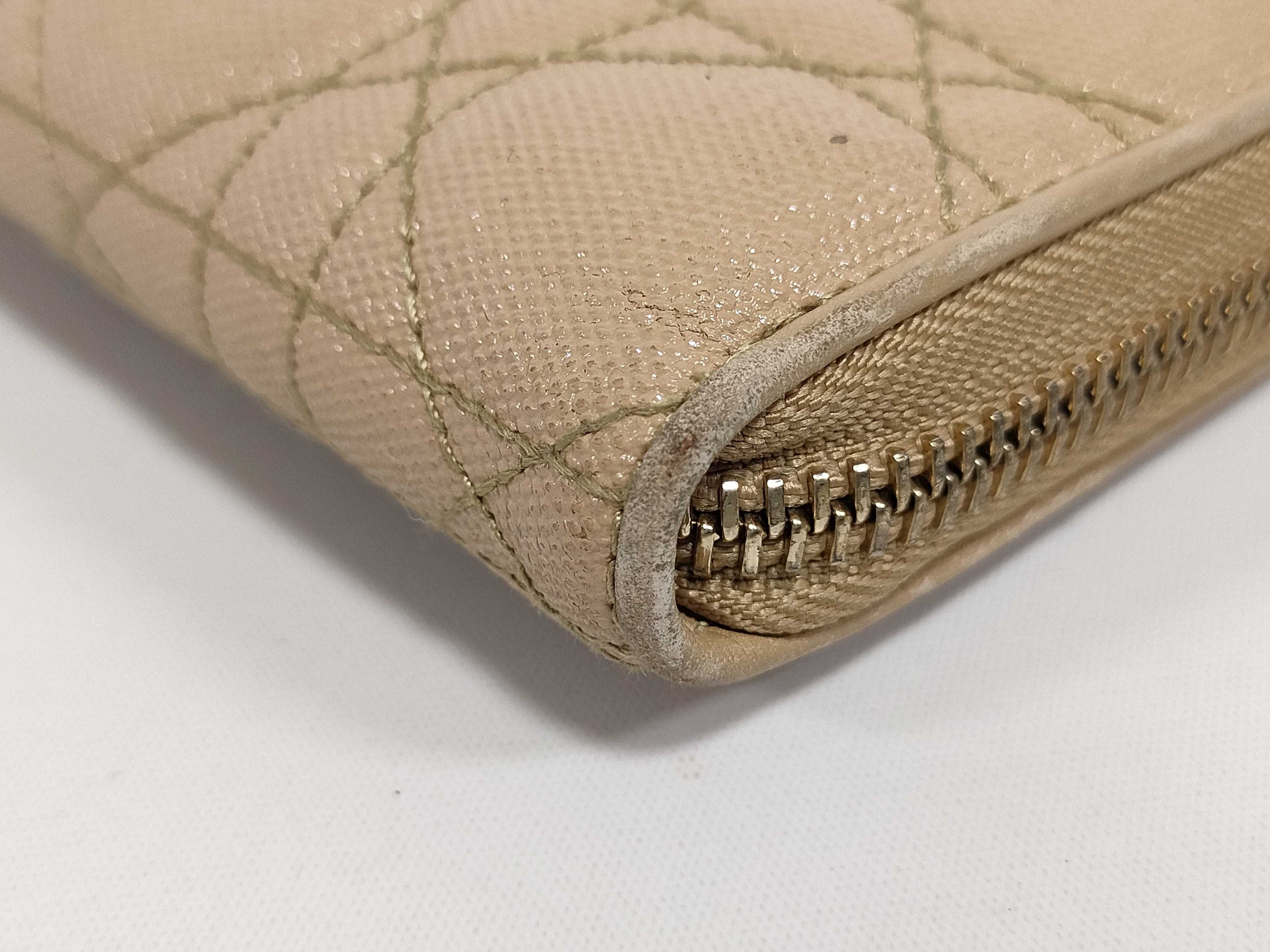 Cannage Long Wallet, Beige — view 4