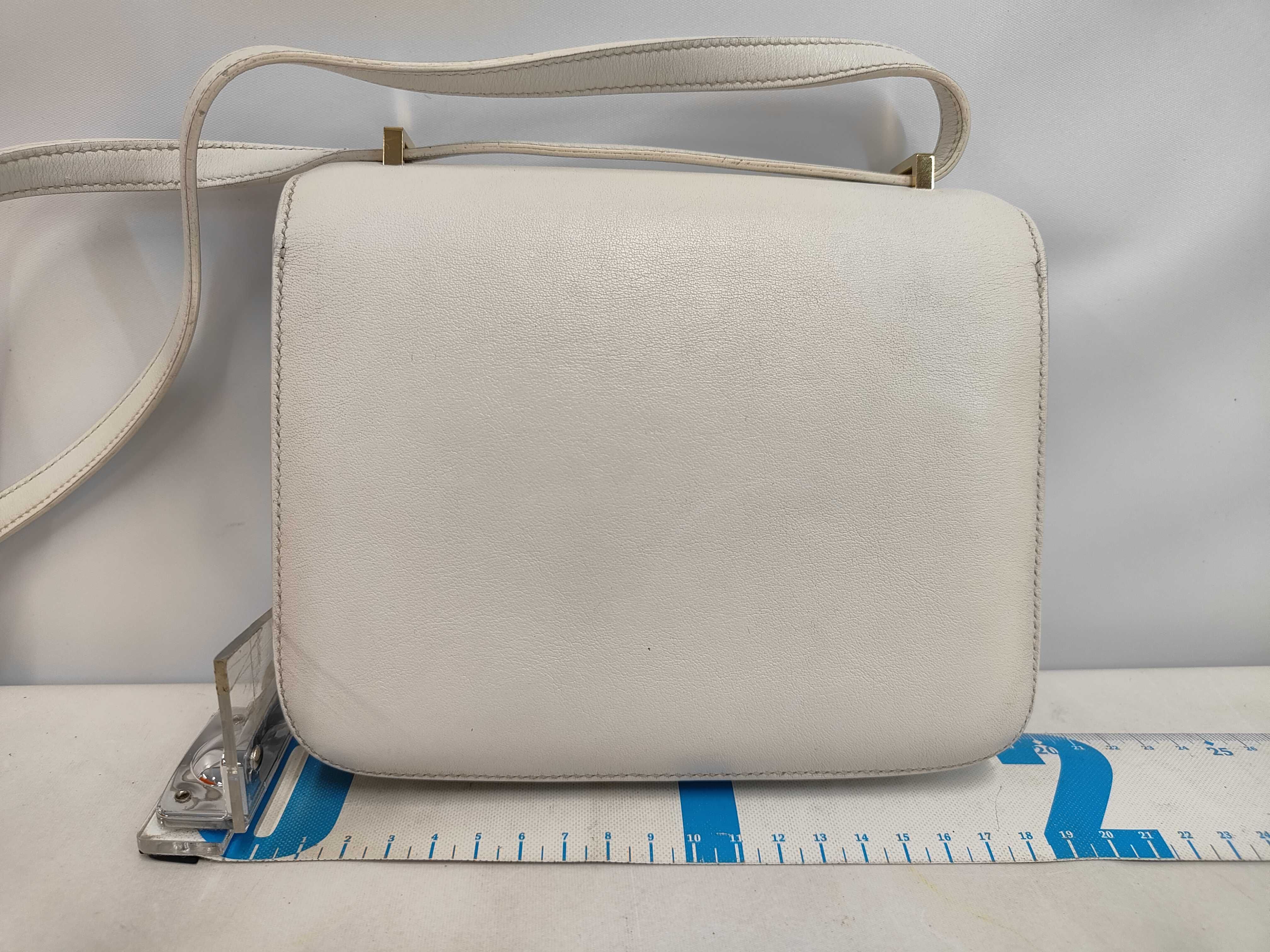 Constance 3 Mini White Gold Hardware B Stamp Shoulder Bag — view 2