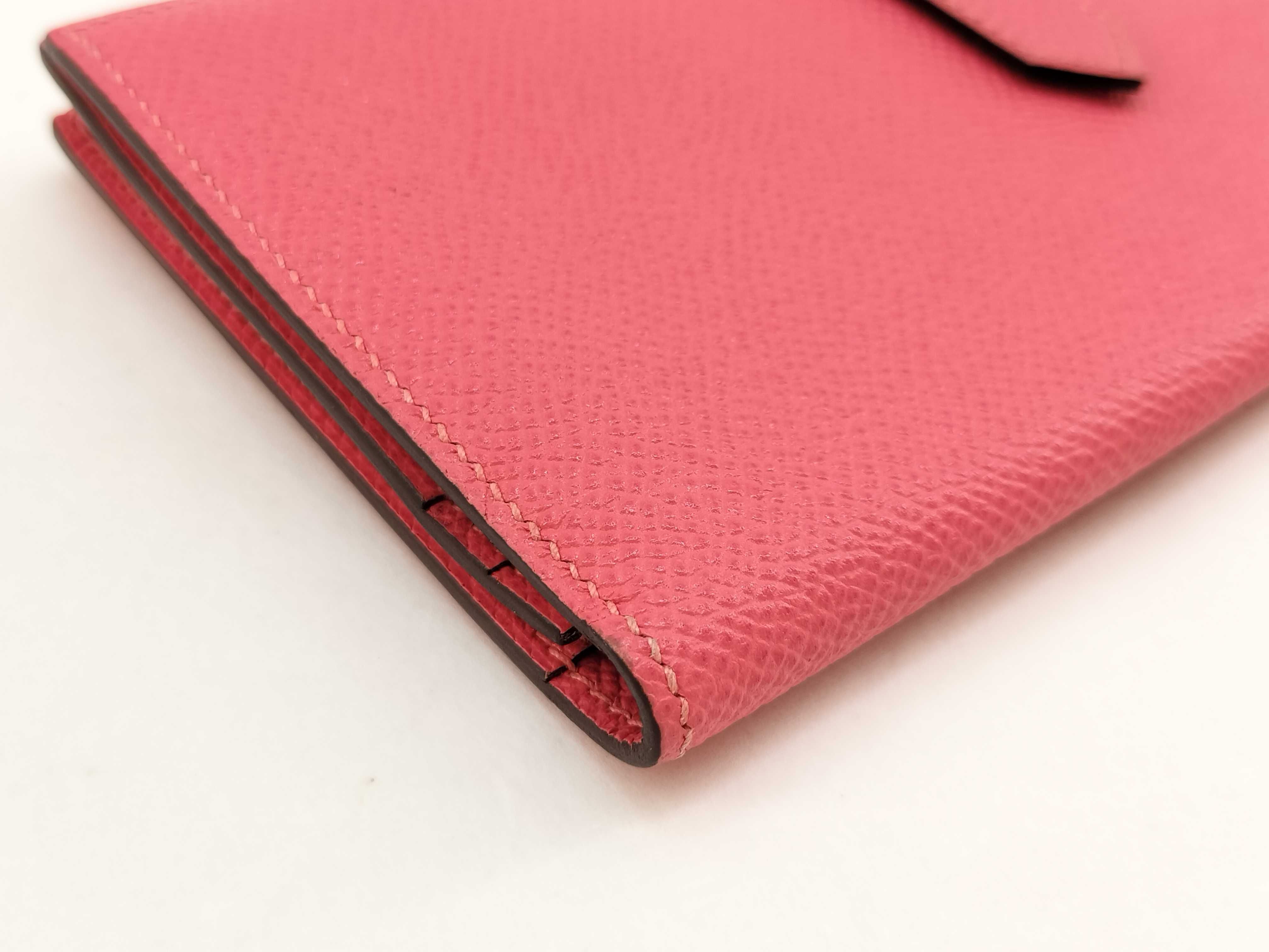 Bearn Soufflé Wallet, A-stamp, Epsom leather, Rose Azalee, Gold D — view 6