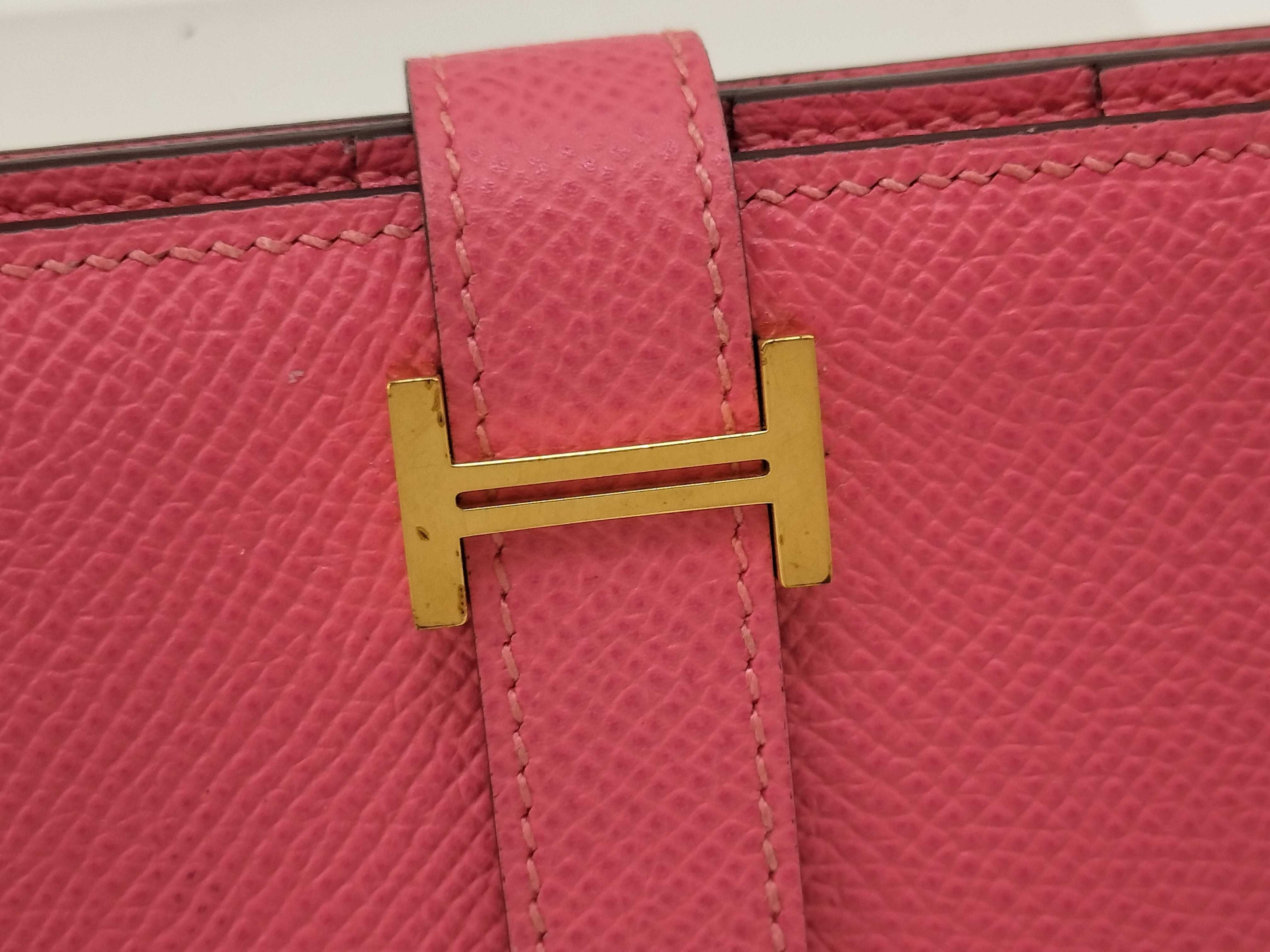 Bearn Soufflé Wallet, A-stamp, Epsom leather, Rose Azalee, Gold D — view 8