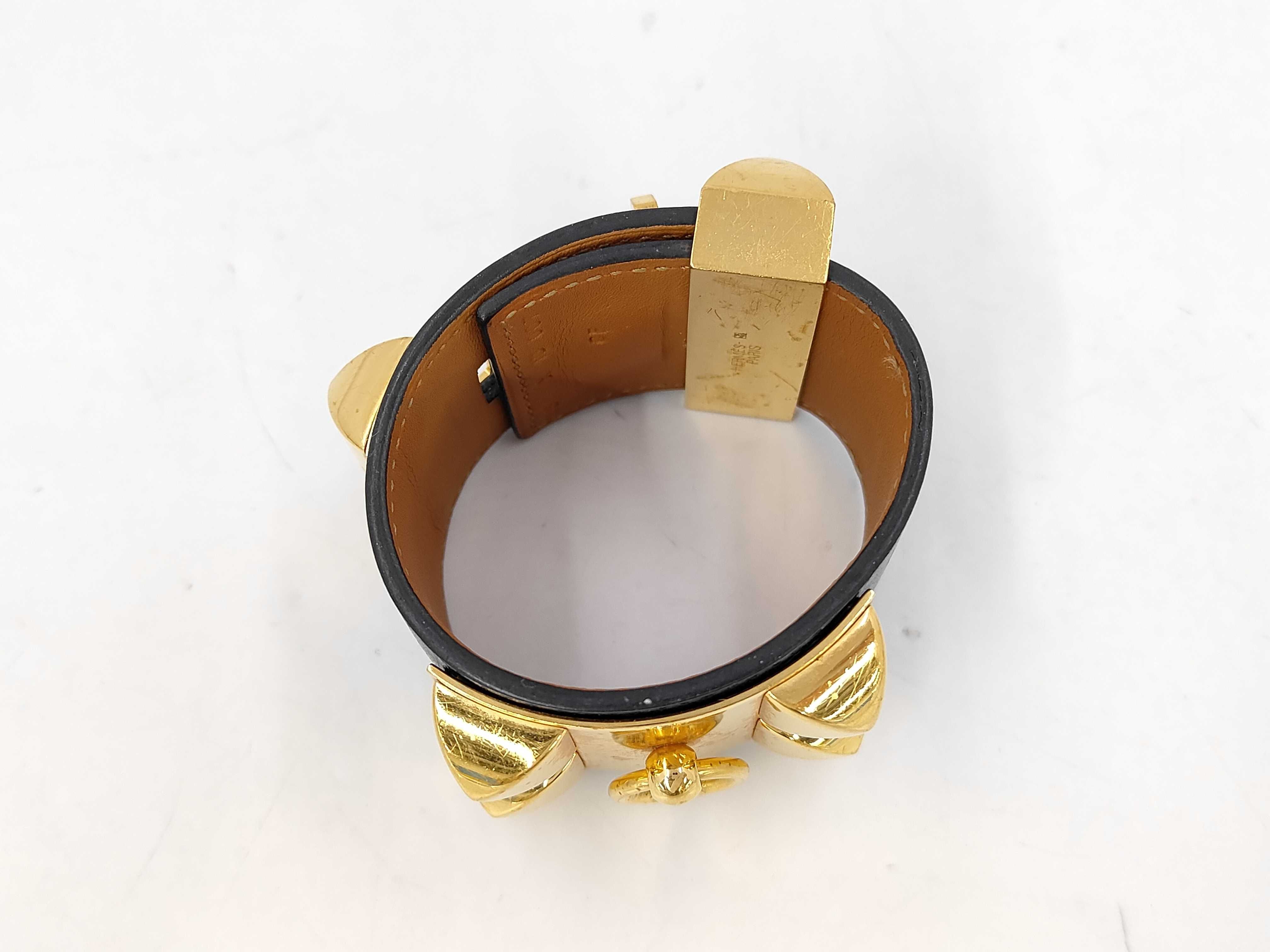 Collier de Chien Black x Gold Bangle Bracelet — view 2