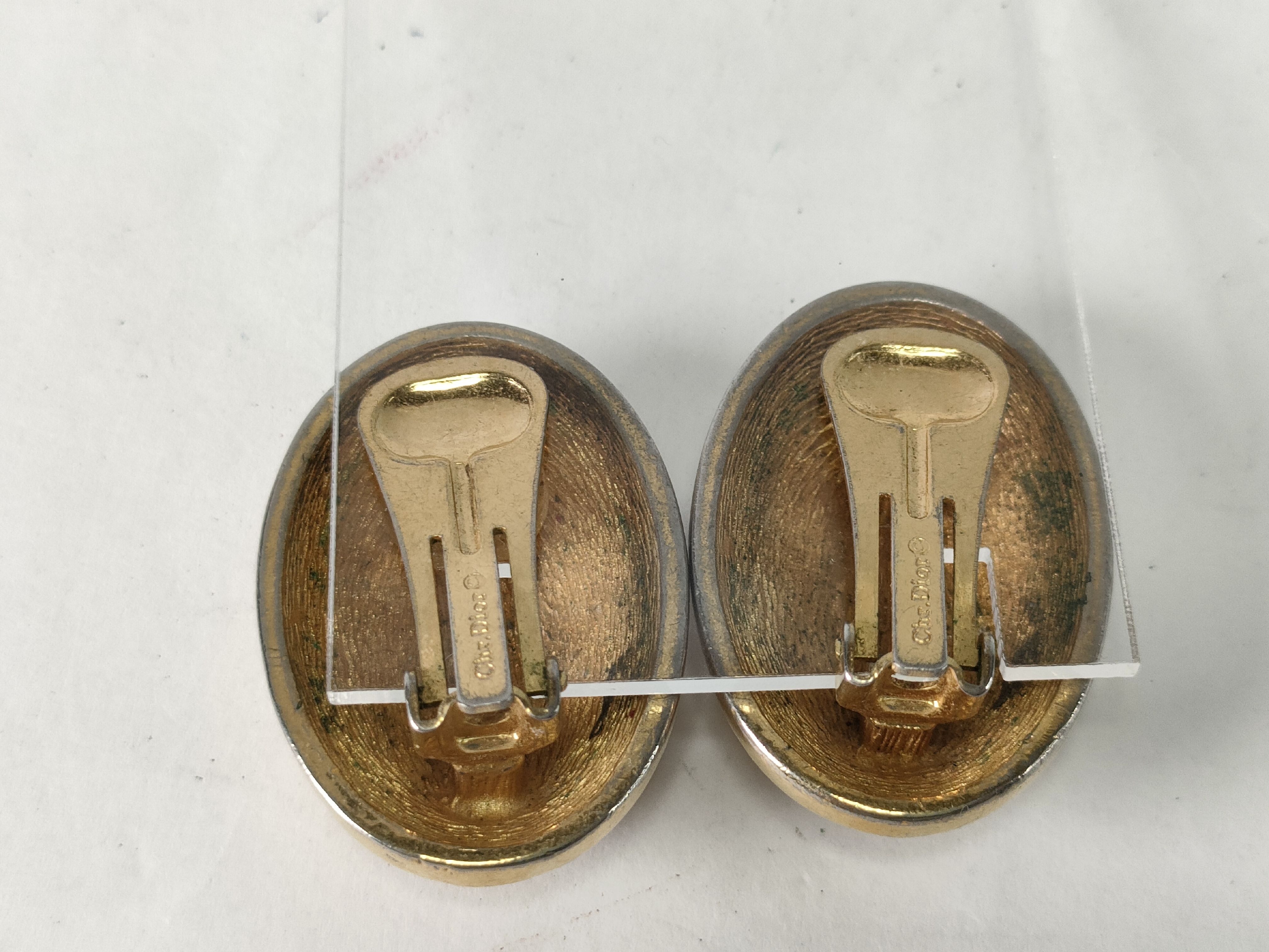 Gold Logo Earrings — view 2