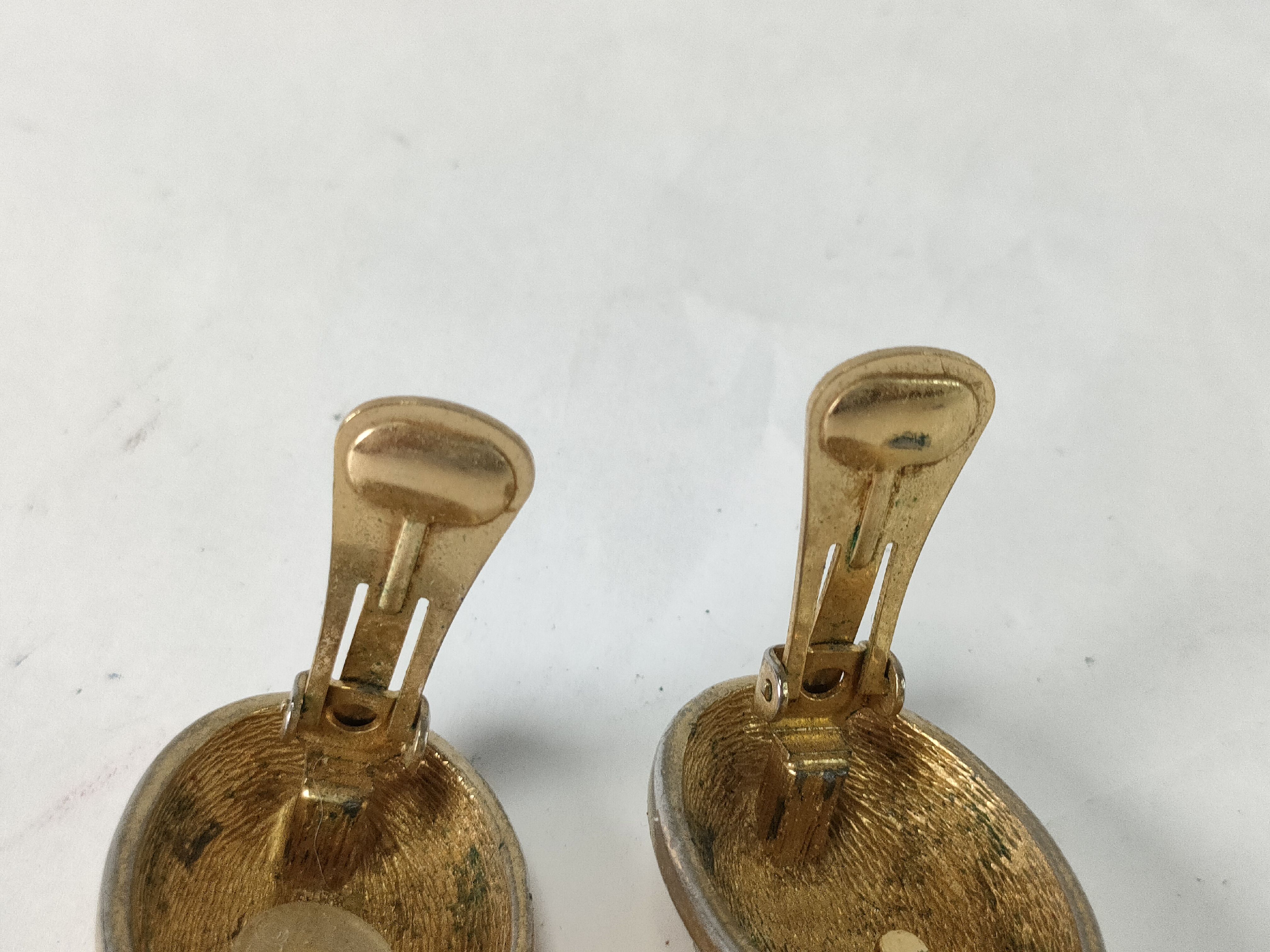 Gold Logo Earrings — view 3