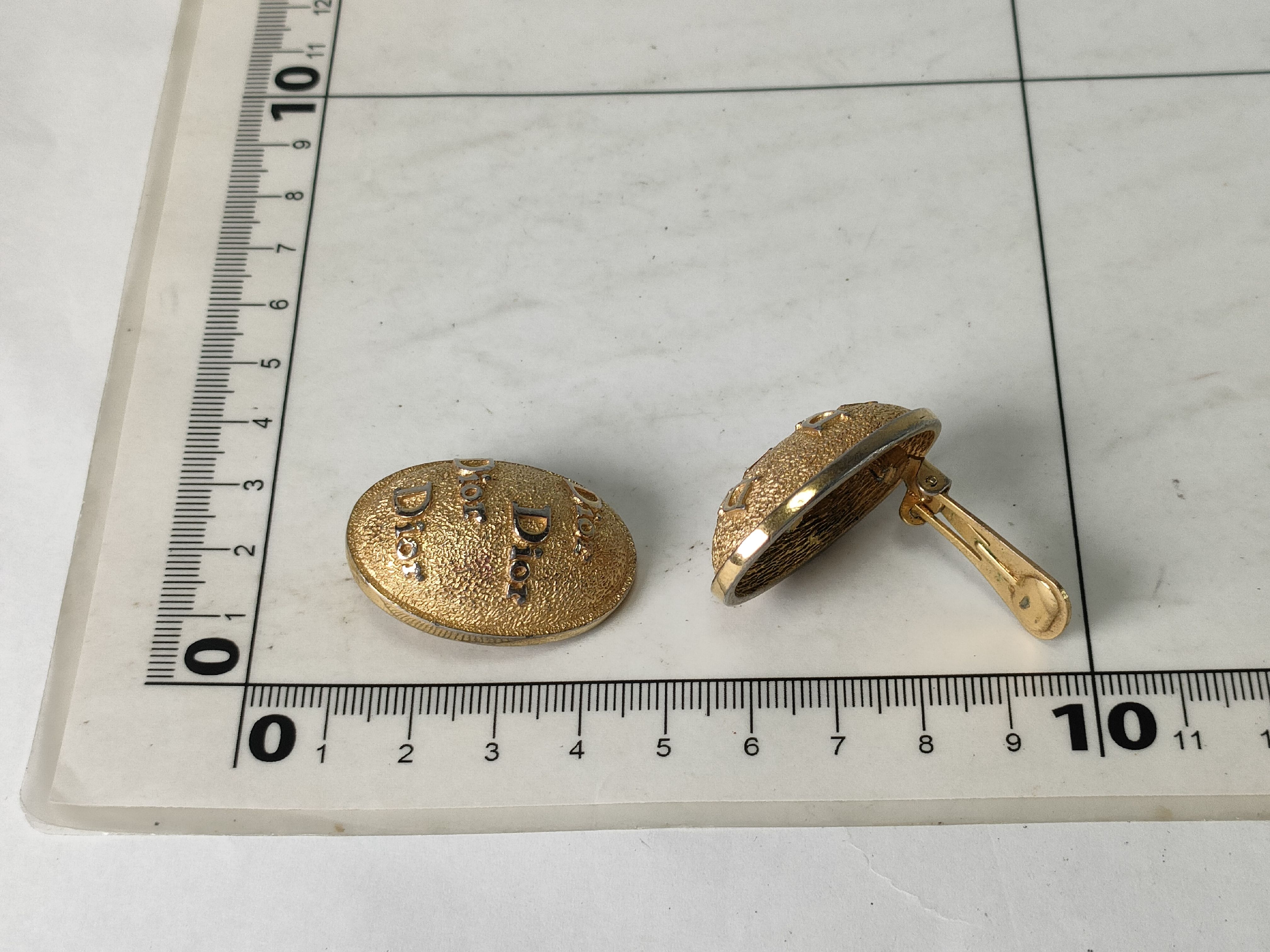 Gold Logo Earrings — view 6