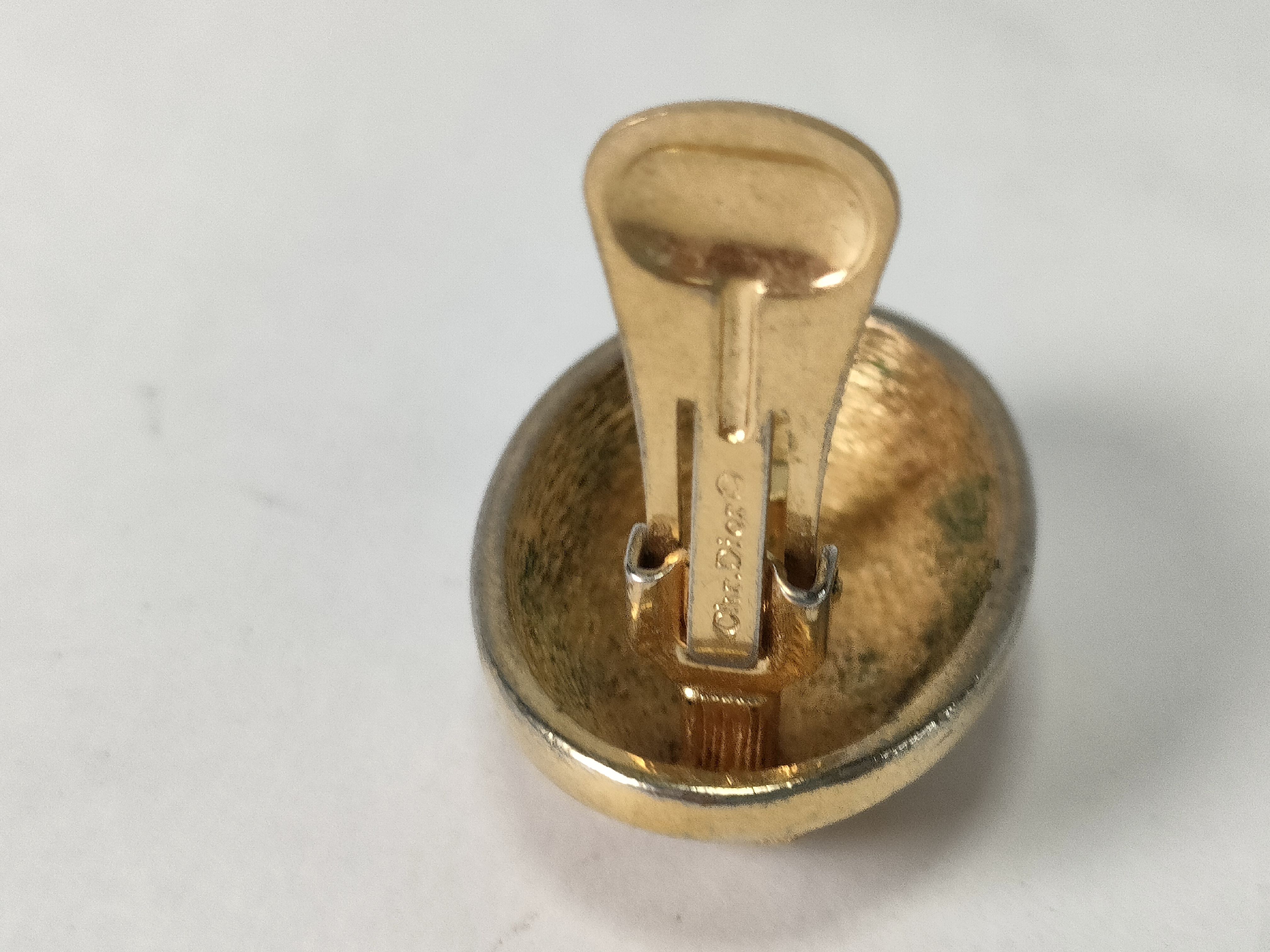 Gold Logo Earrings — view 7