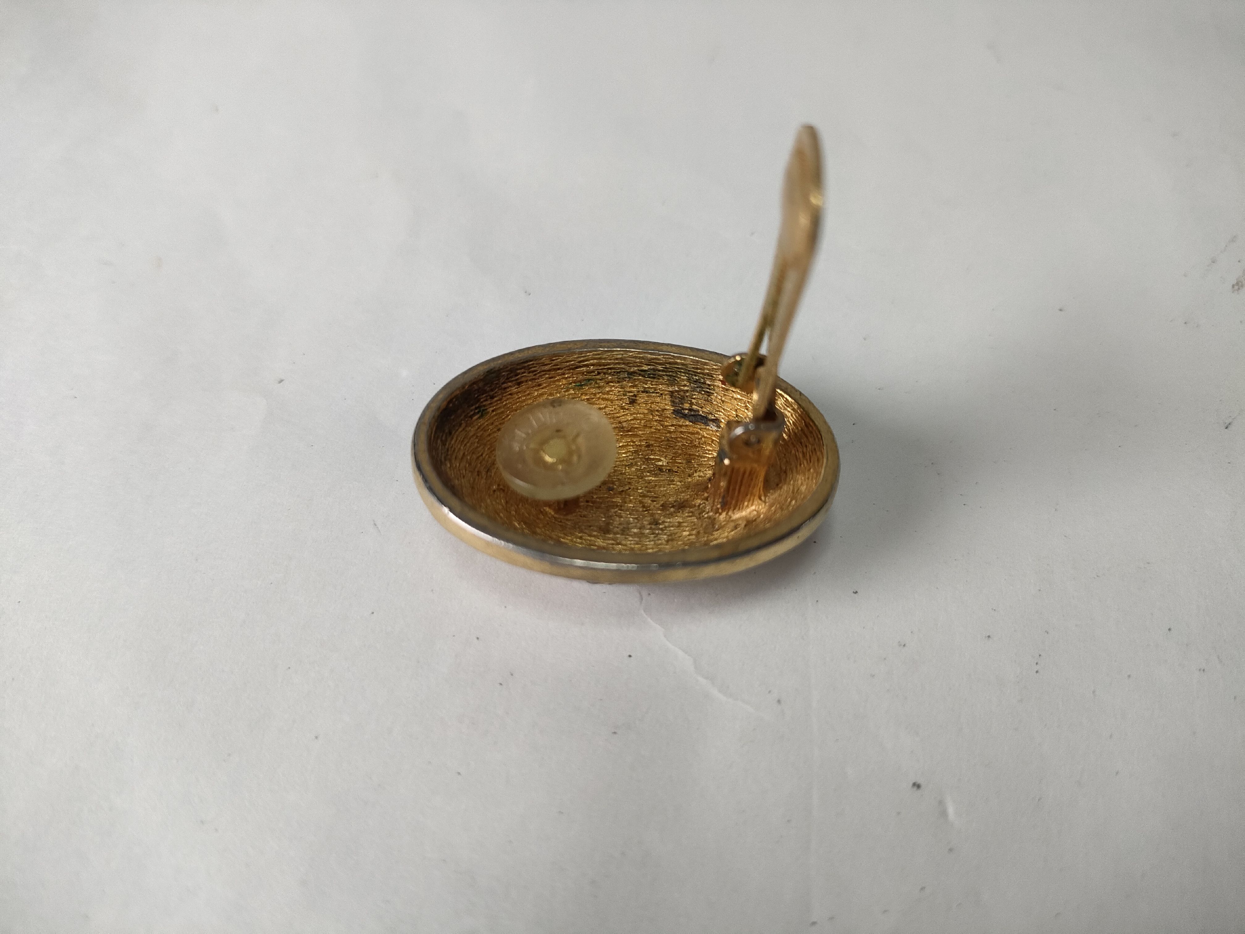 Gold Logo Earrings — view 9