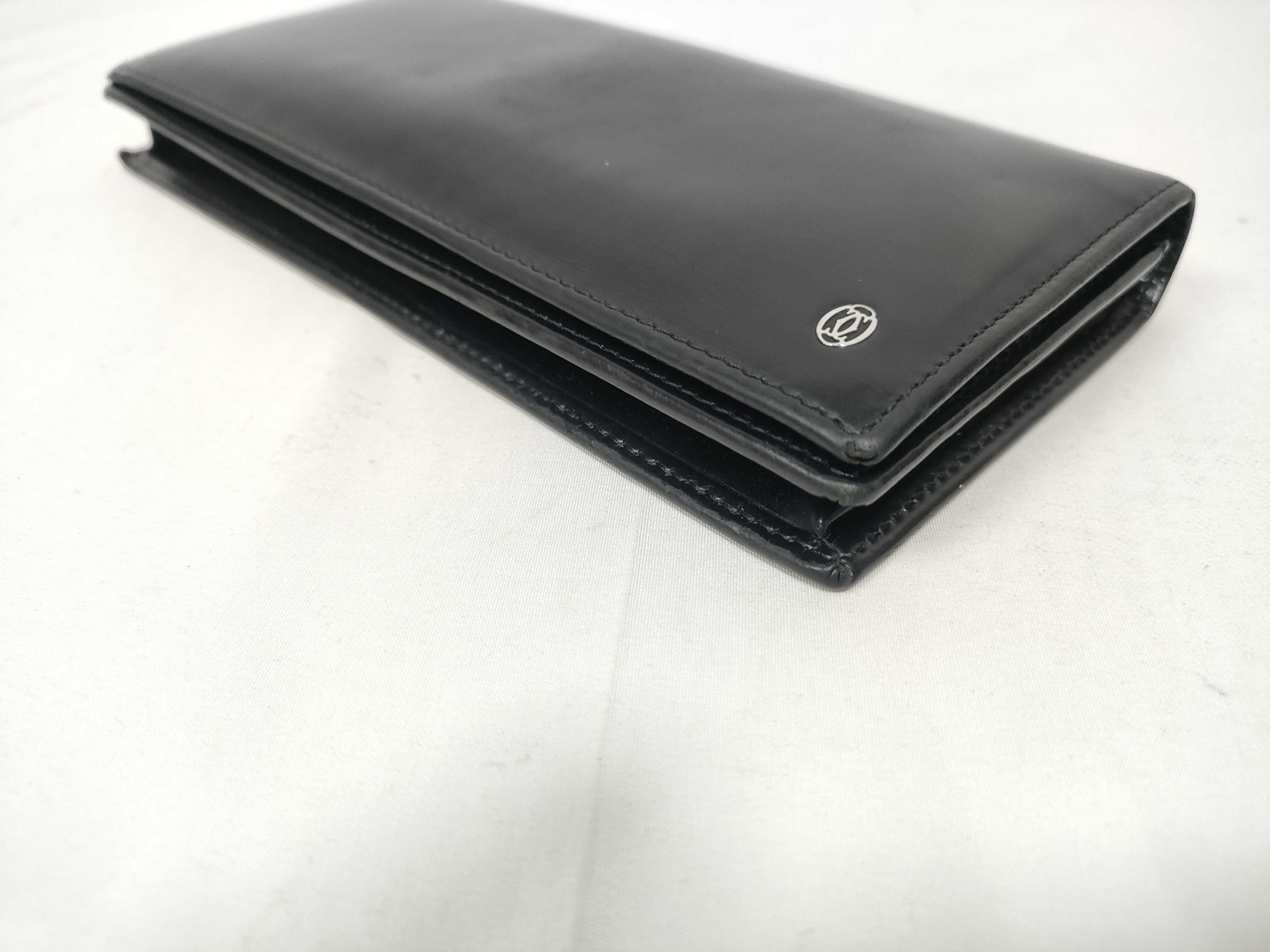 Pasha Long Wallet, Leather, Black — view 3