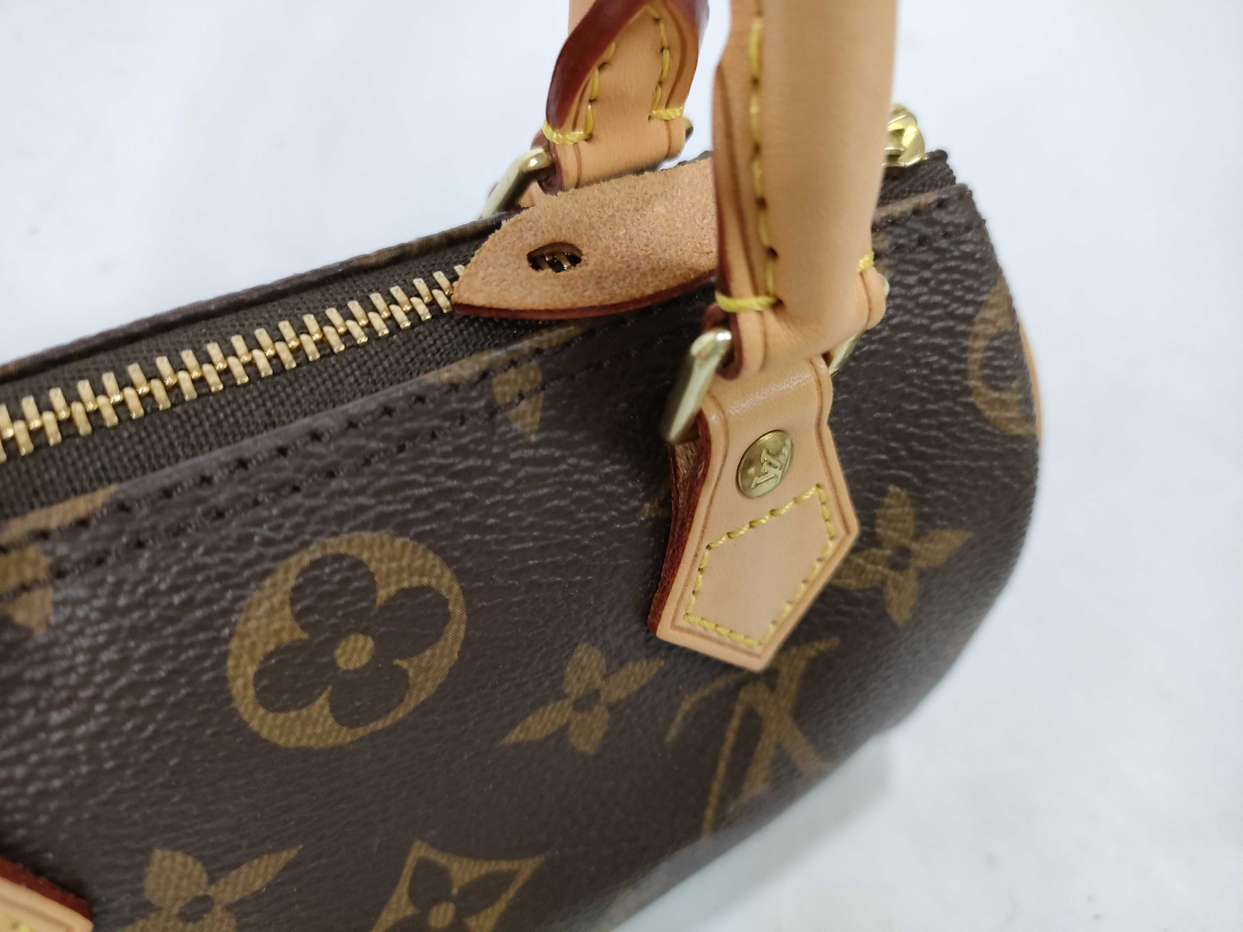 Monogram Mini Speedy Shoulder Bag with ST — view 5