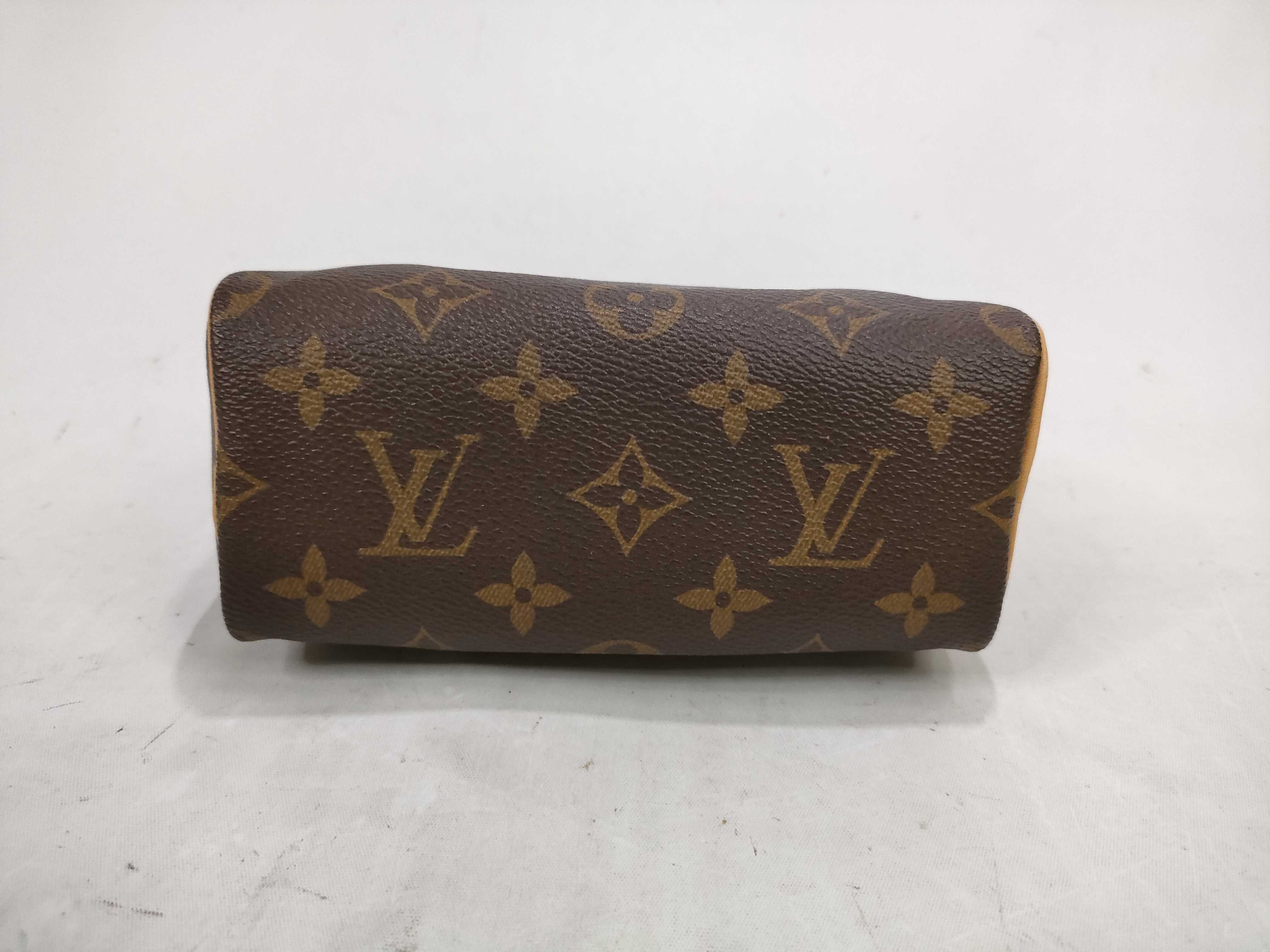 Monogram Mini Speedy Shoulder Bag with ST — view 9