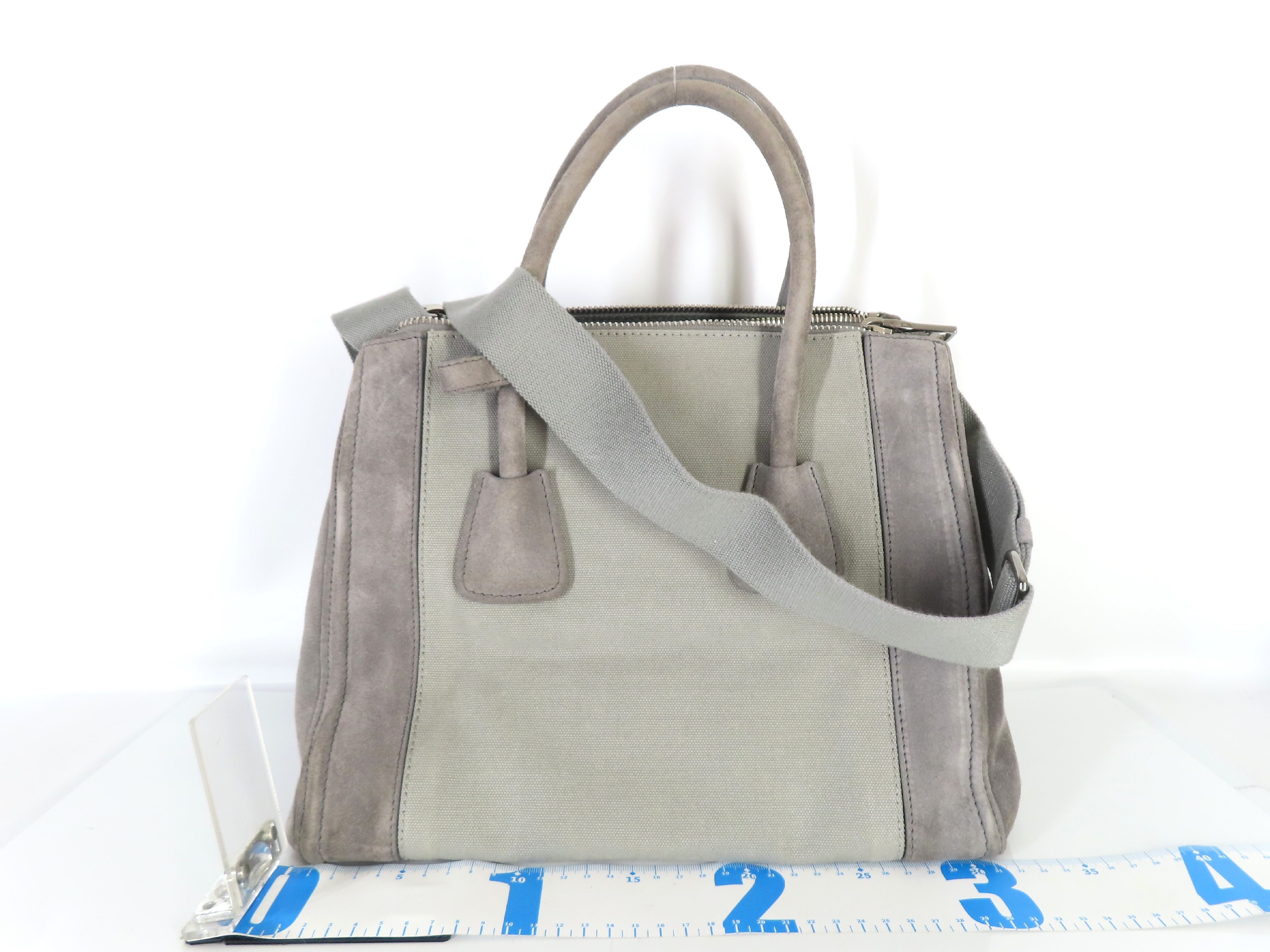 Triangle Logo Plate Tote Bag with Shoulder Strap — view 2