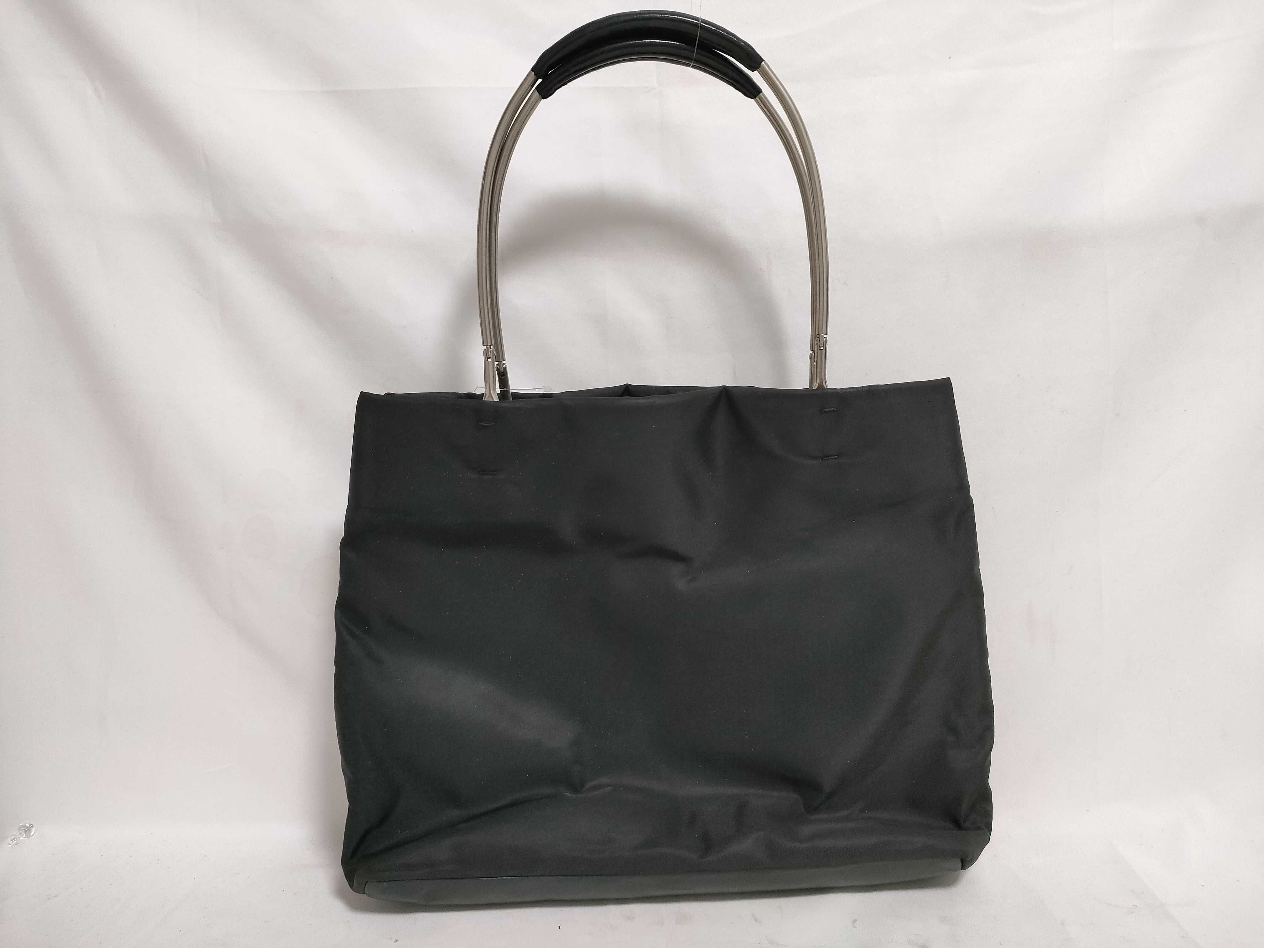 Nylon Leather Metal Handbag