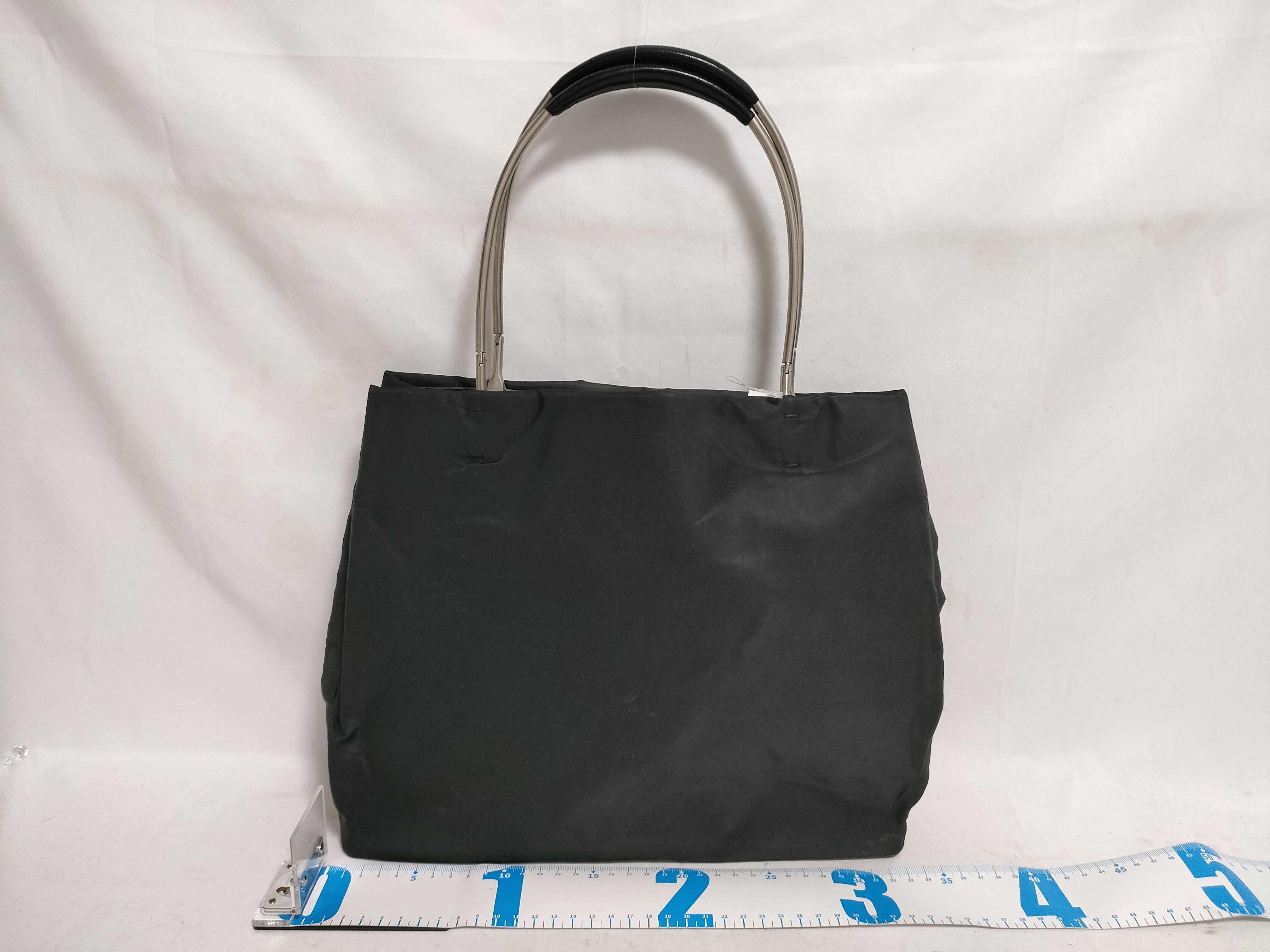 Nylon Leather Metal Handbag — view 2
