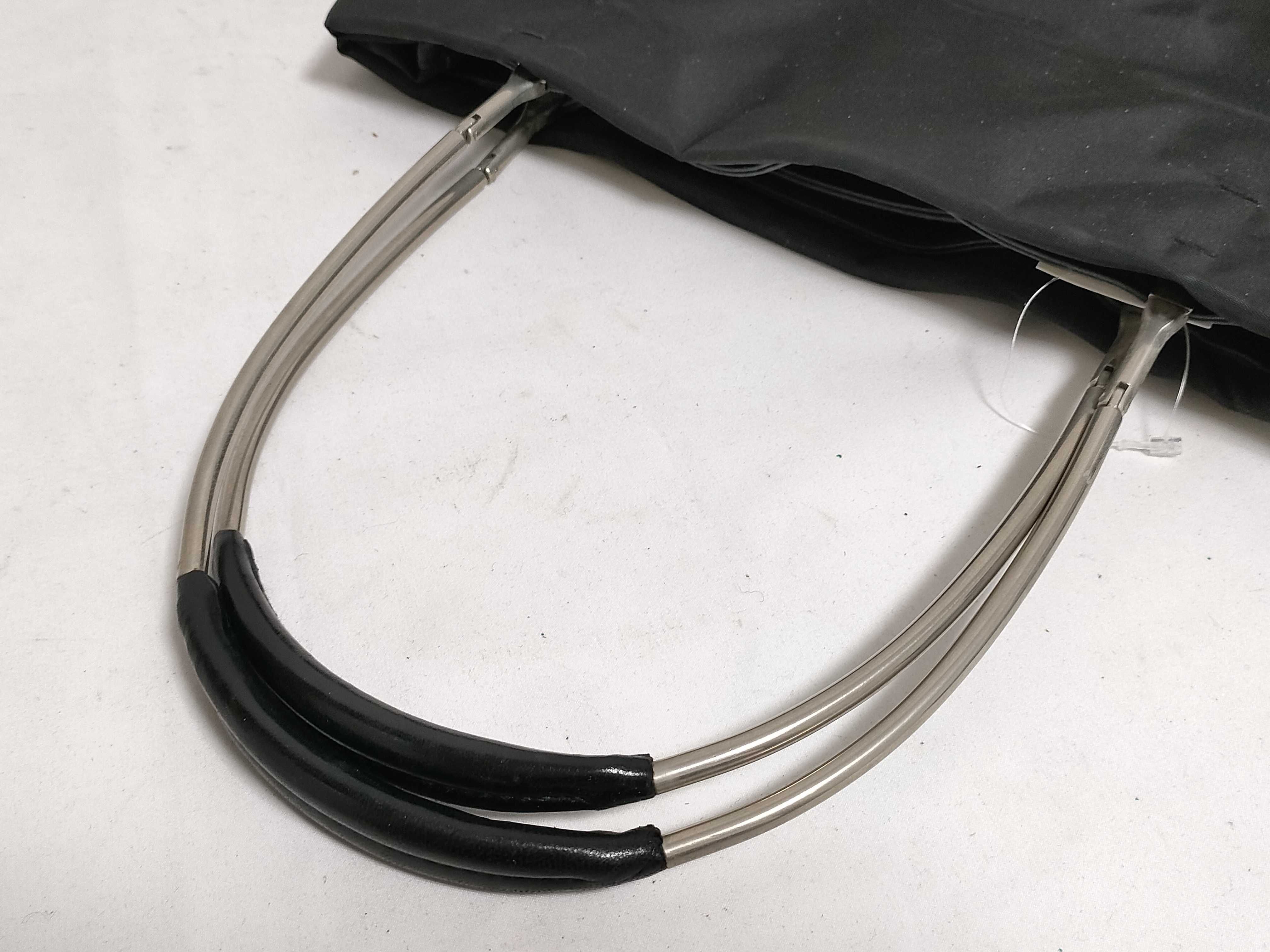 Nylon Leather Metal Handbag — view 3