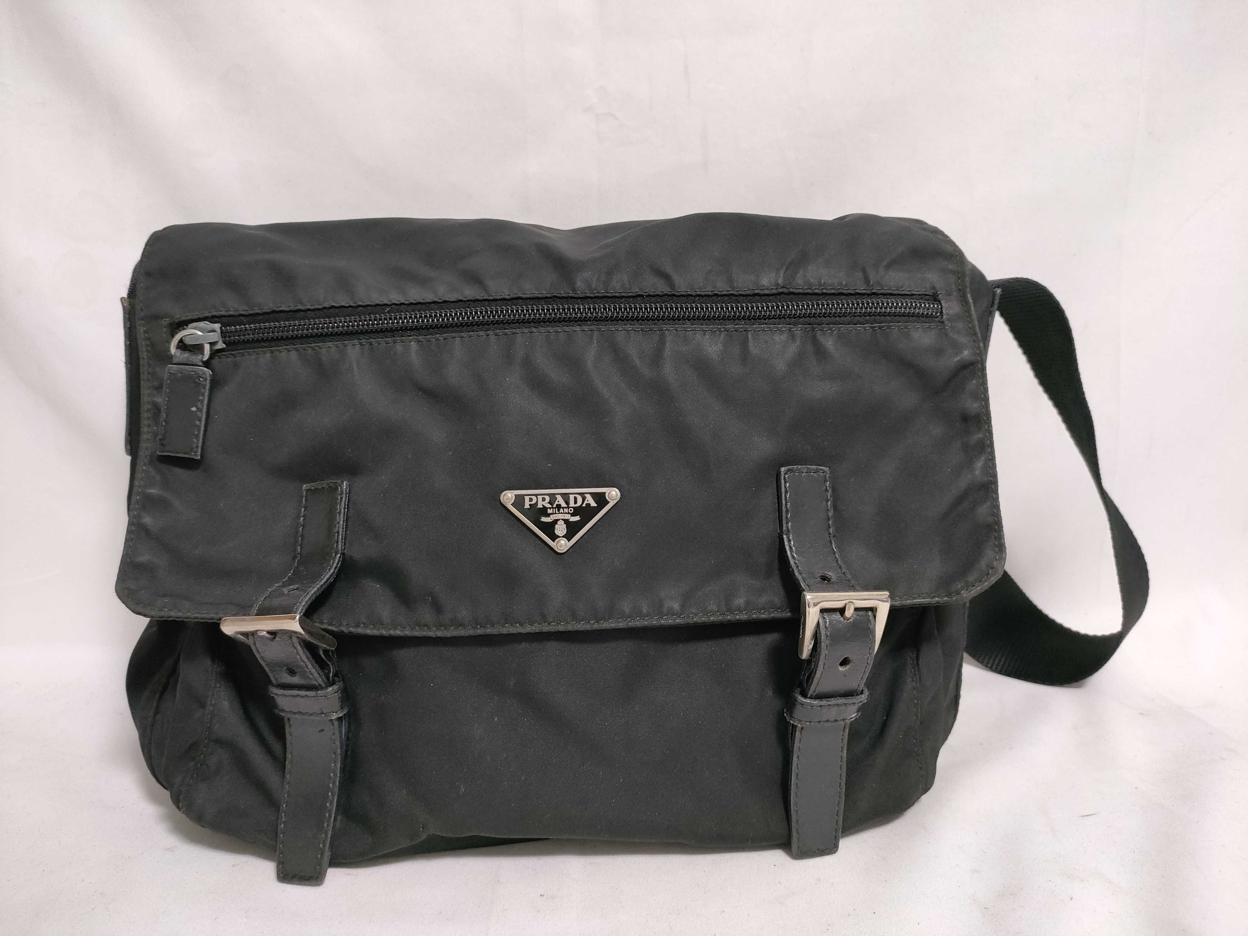 Nylon Messenger Shoulder Bag