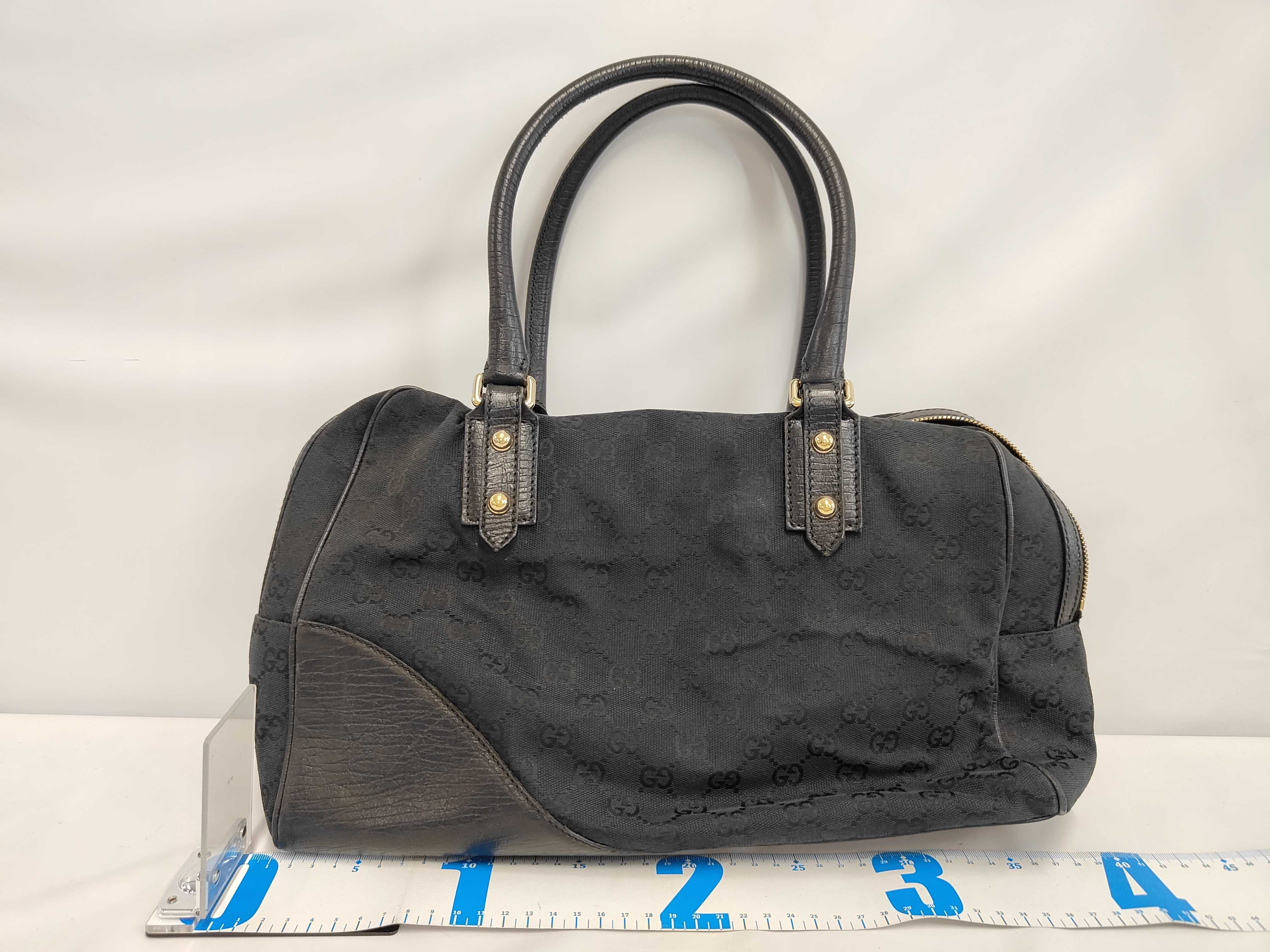 Horsebit Canvas Handbag Tote Bag — view 2