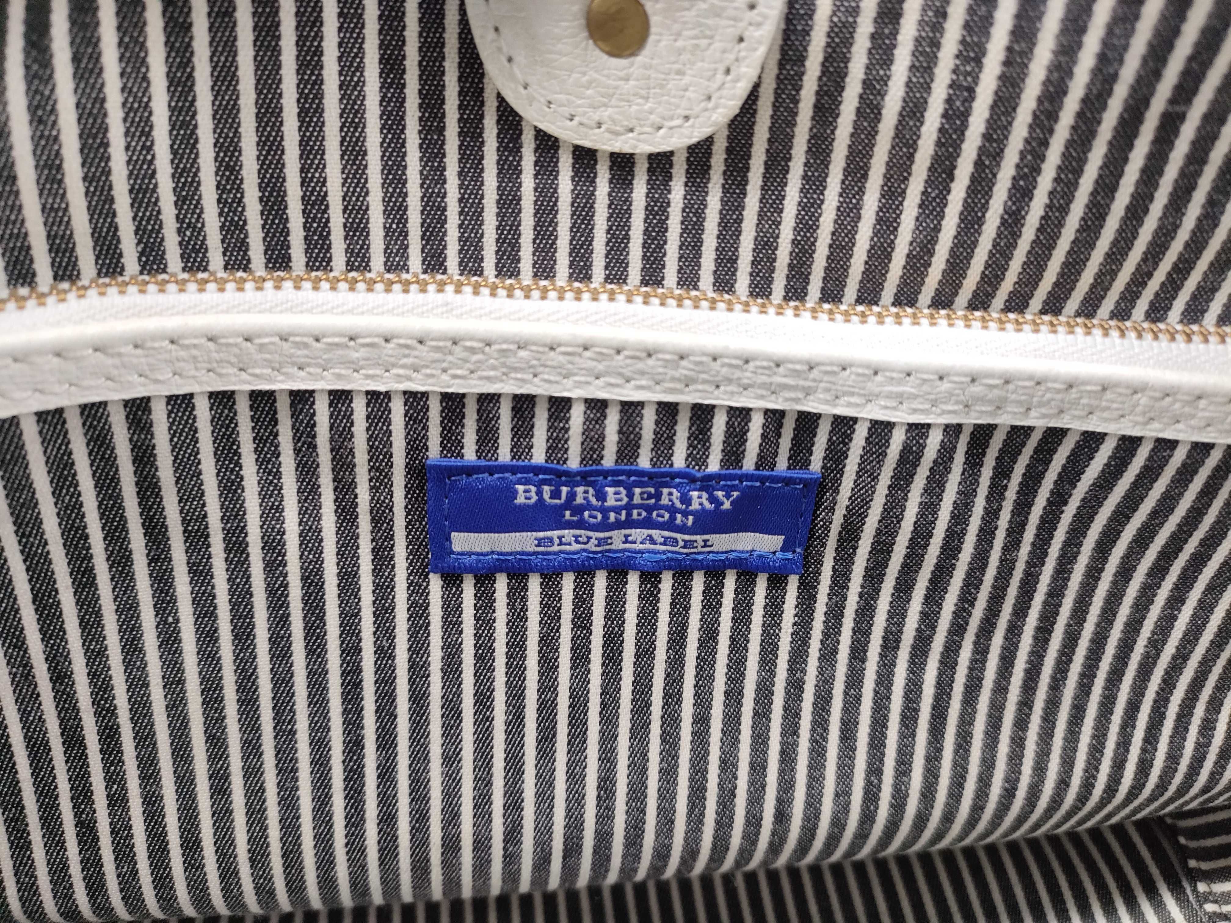 Blue Label Canvas Tote Bag, Black — view 14