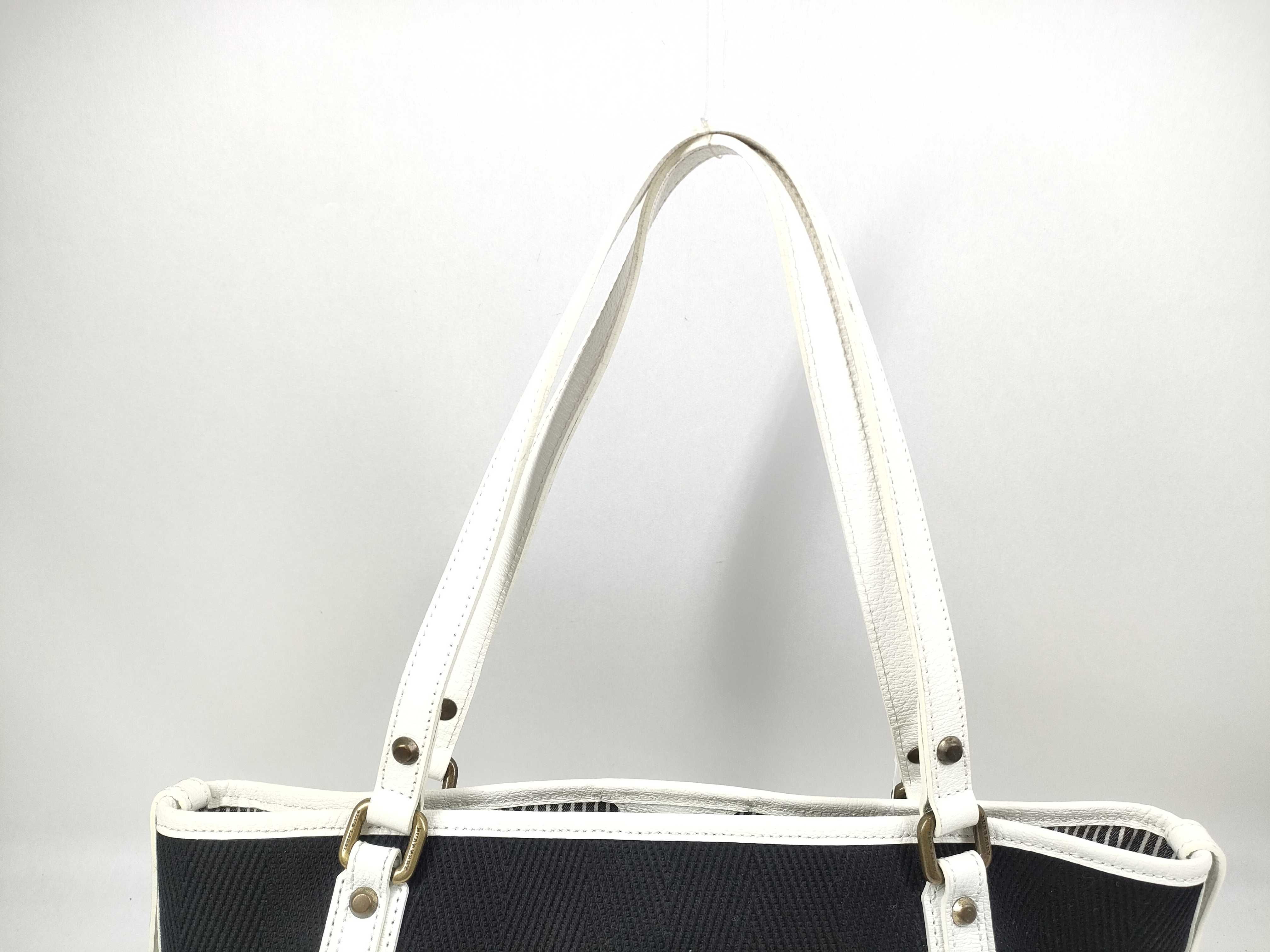Blue Label Canvas Tote Bag, Black — view 4