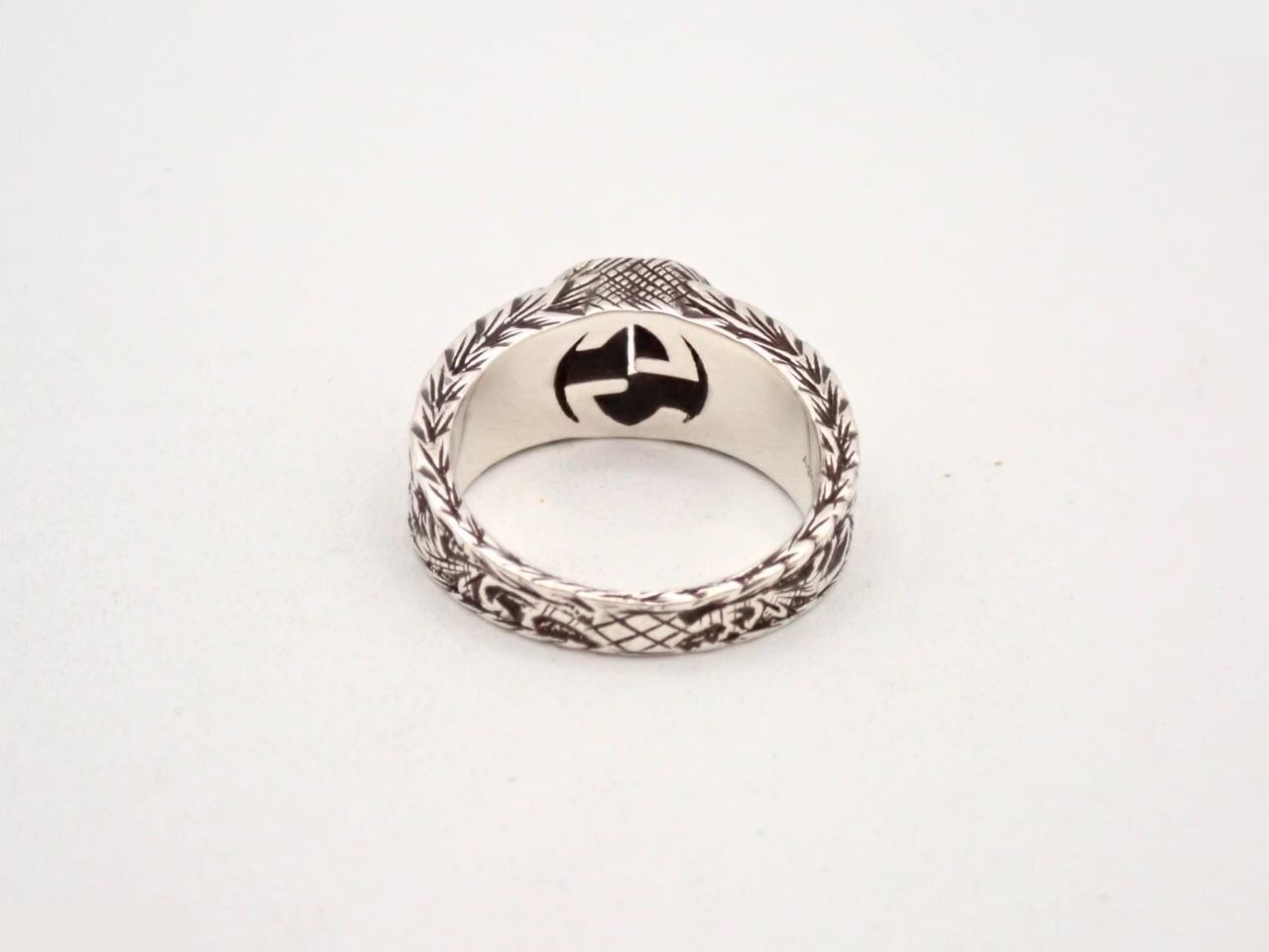 Arabesque Interlocking Ring, 925 Sterling Silver, 5.6g, Stamped #9 — view 2