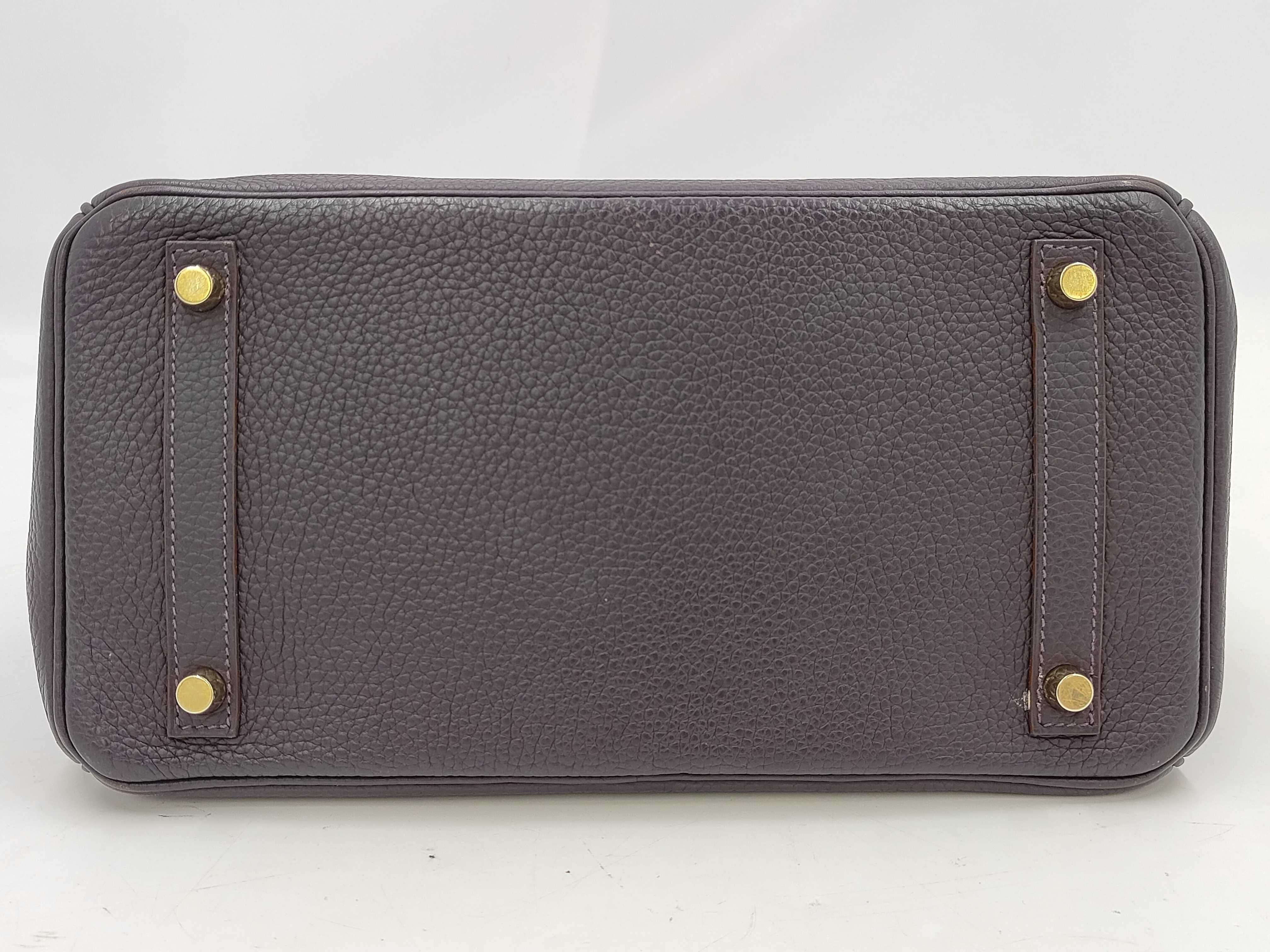 Birkin 30 Togo Purple Gold Hardware R Handbag — view 3