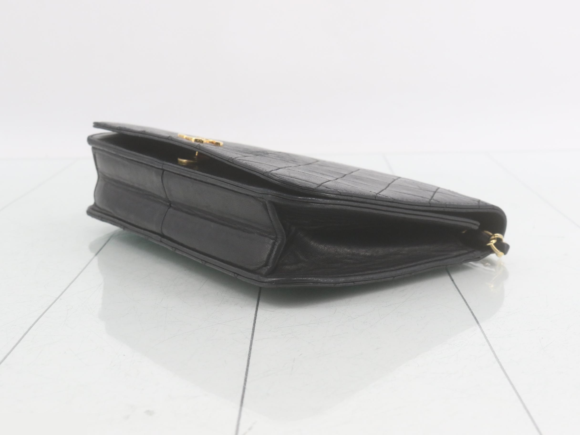 Matelassé (Bag) - Chain Shoulder Bag - Lambskin - Coco Mark - Black — view 6