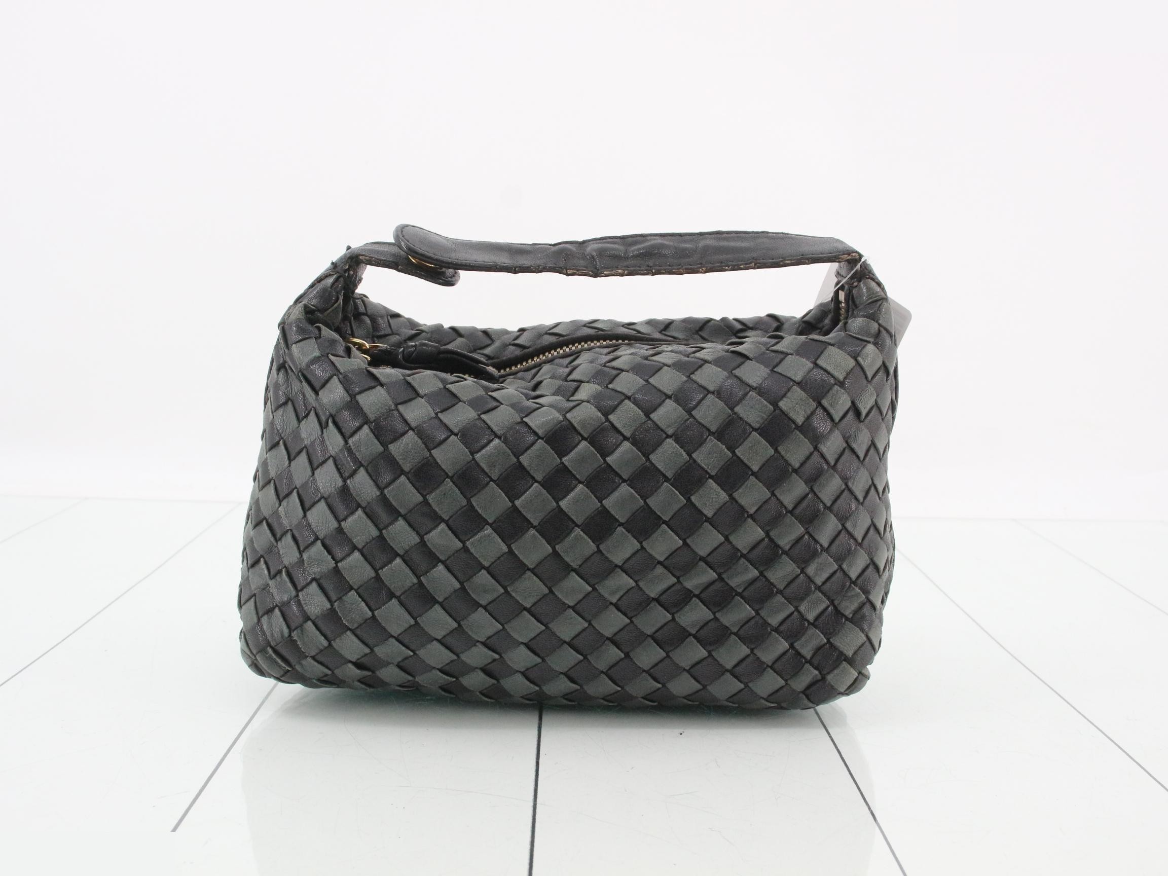 Intrecciato (bag) - Handbag - Gray - Black