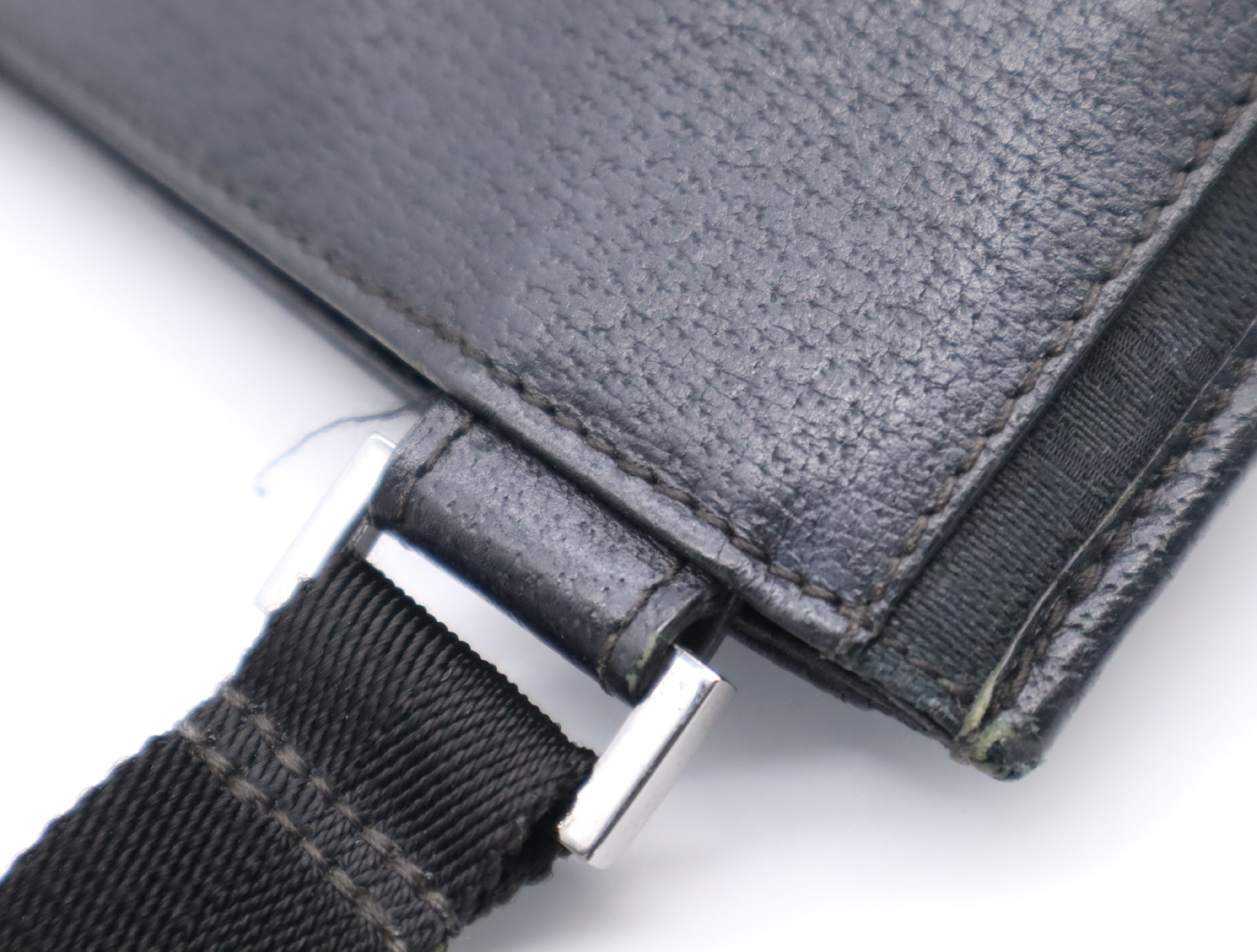 27689GG Canvas Shoulder Bag, Black — view 9
