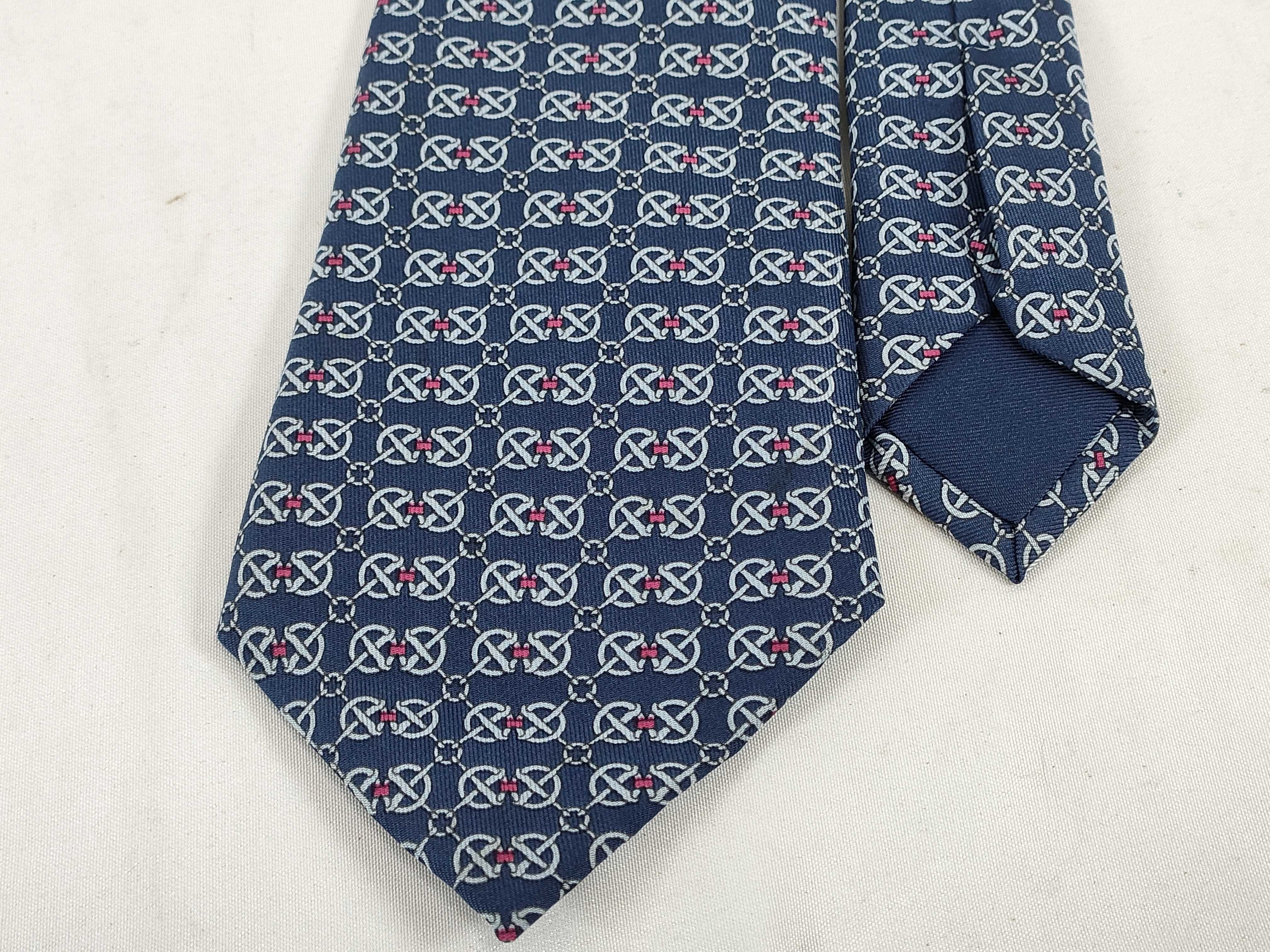 logo geometric silk tie and other accessories — view 3