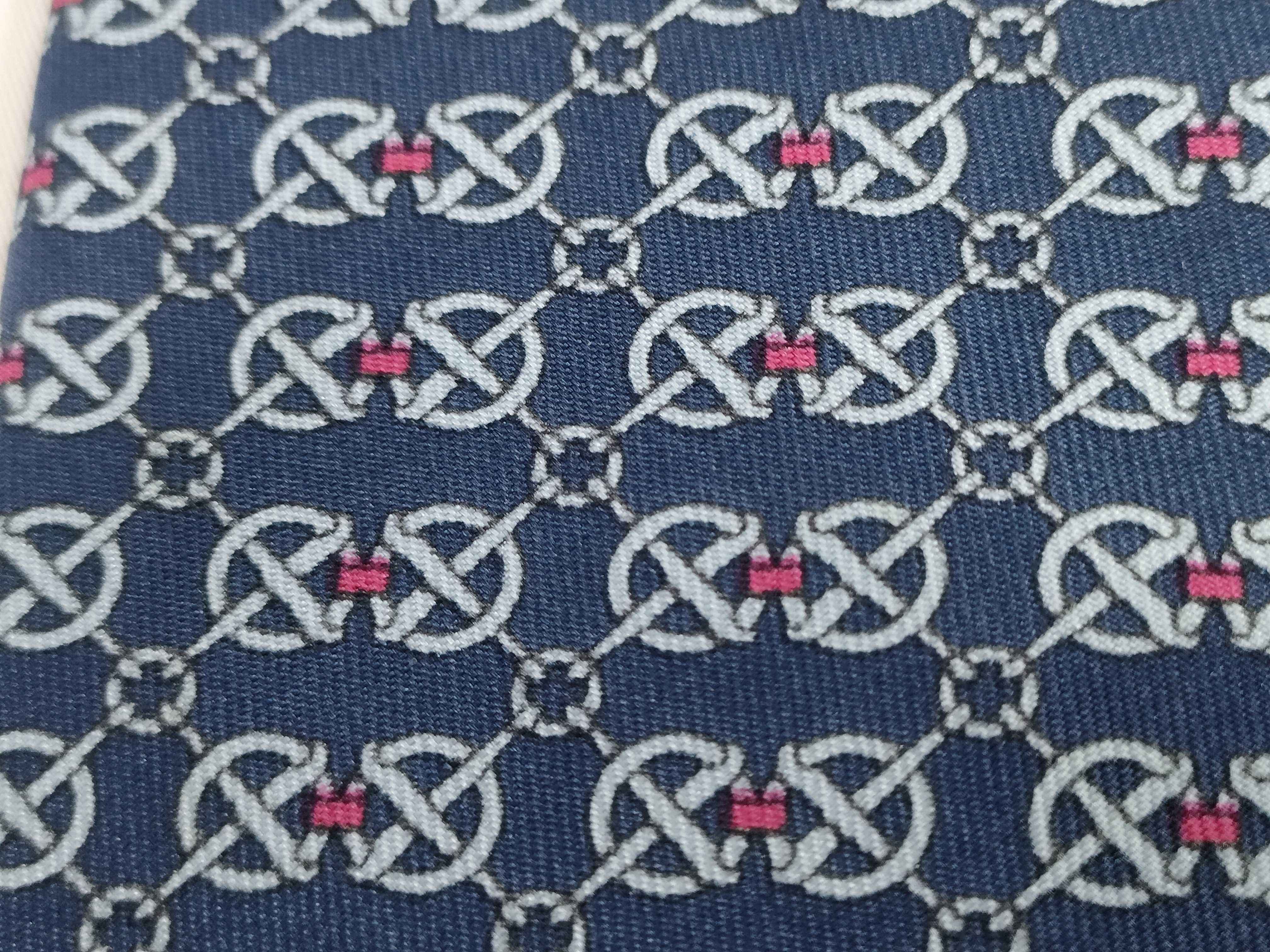 logo geometric silk tie and other accessories — view 8