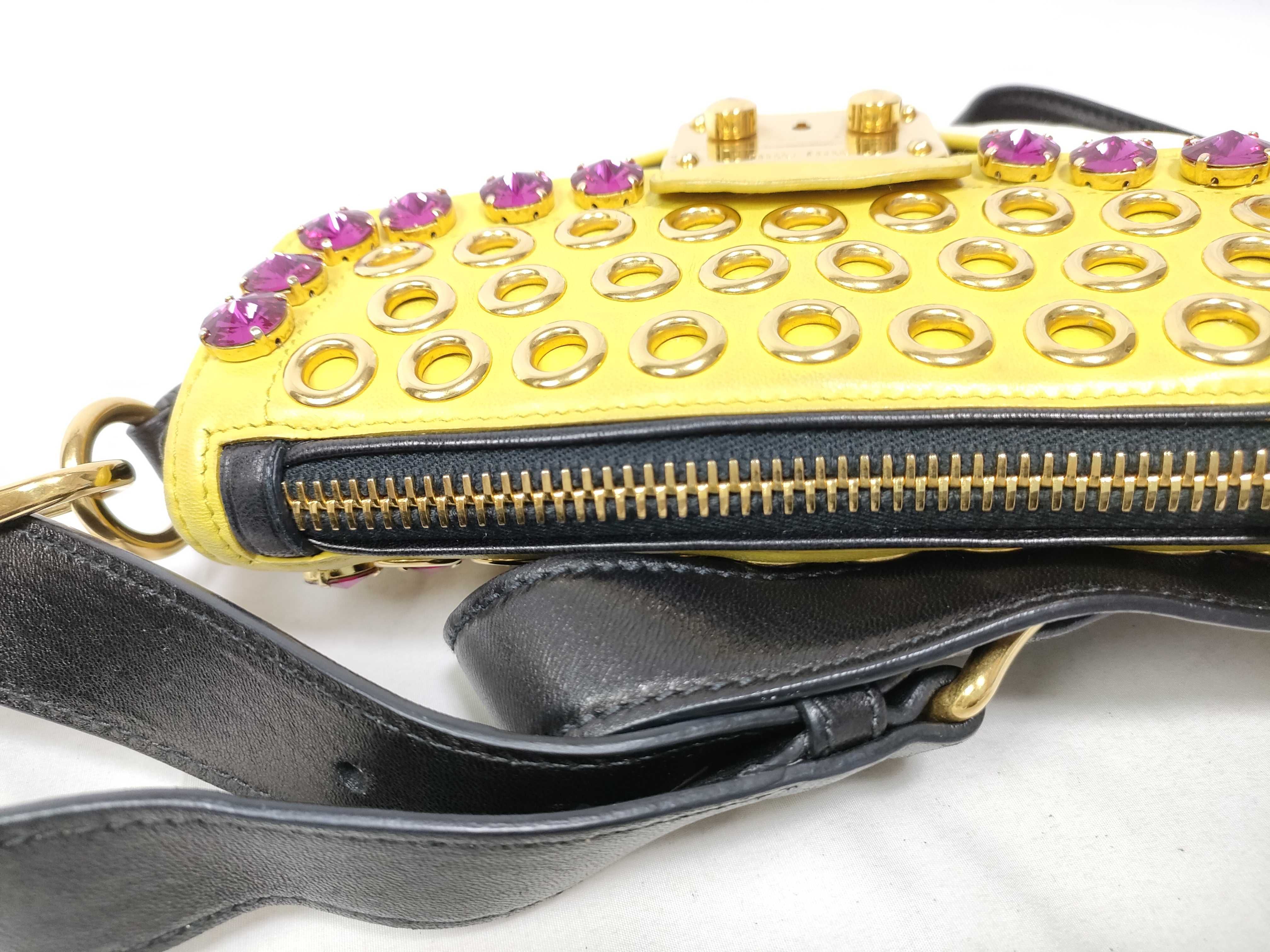 Biker Studded Bijou Leather Crochette Eyelet Shoulder Bag One Shoulder Bag — view 11