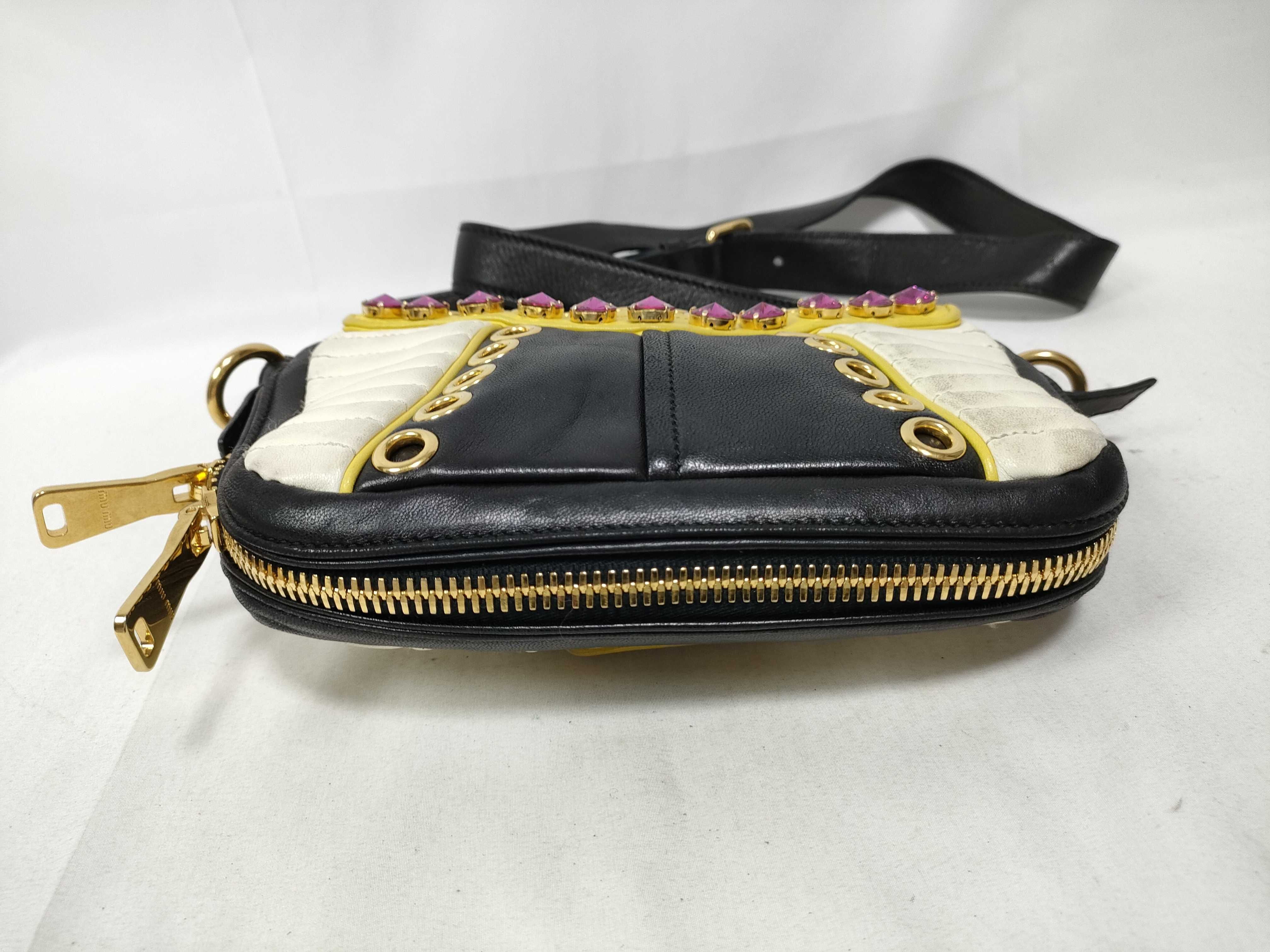 Biker Studded Bijou Leather Crochette Eyelet Shoulder Bag One Shoulder Bag — view 3