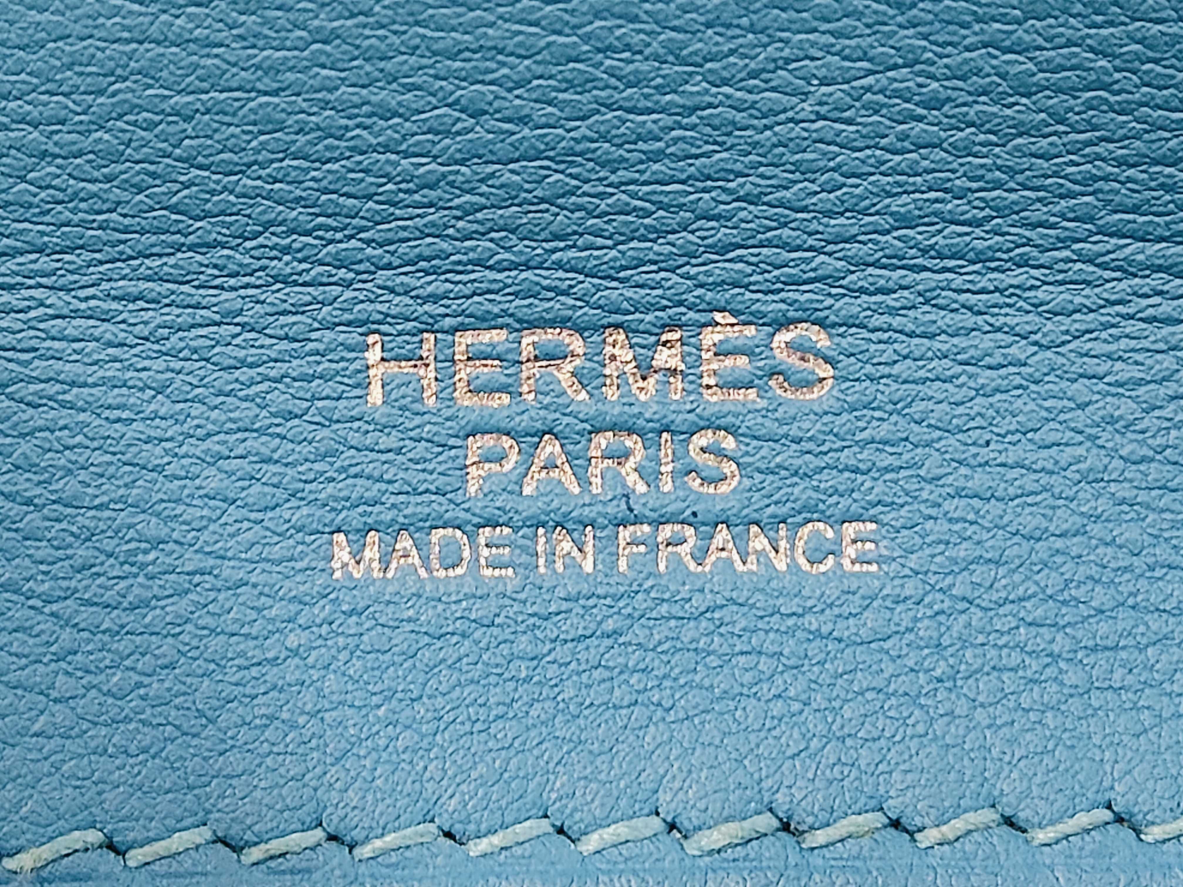 24/24 Leather 2-Way Handbag (D Stamp, Light Blue) — view 8