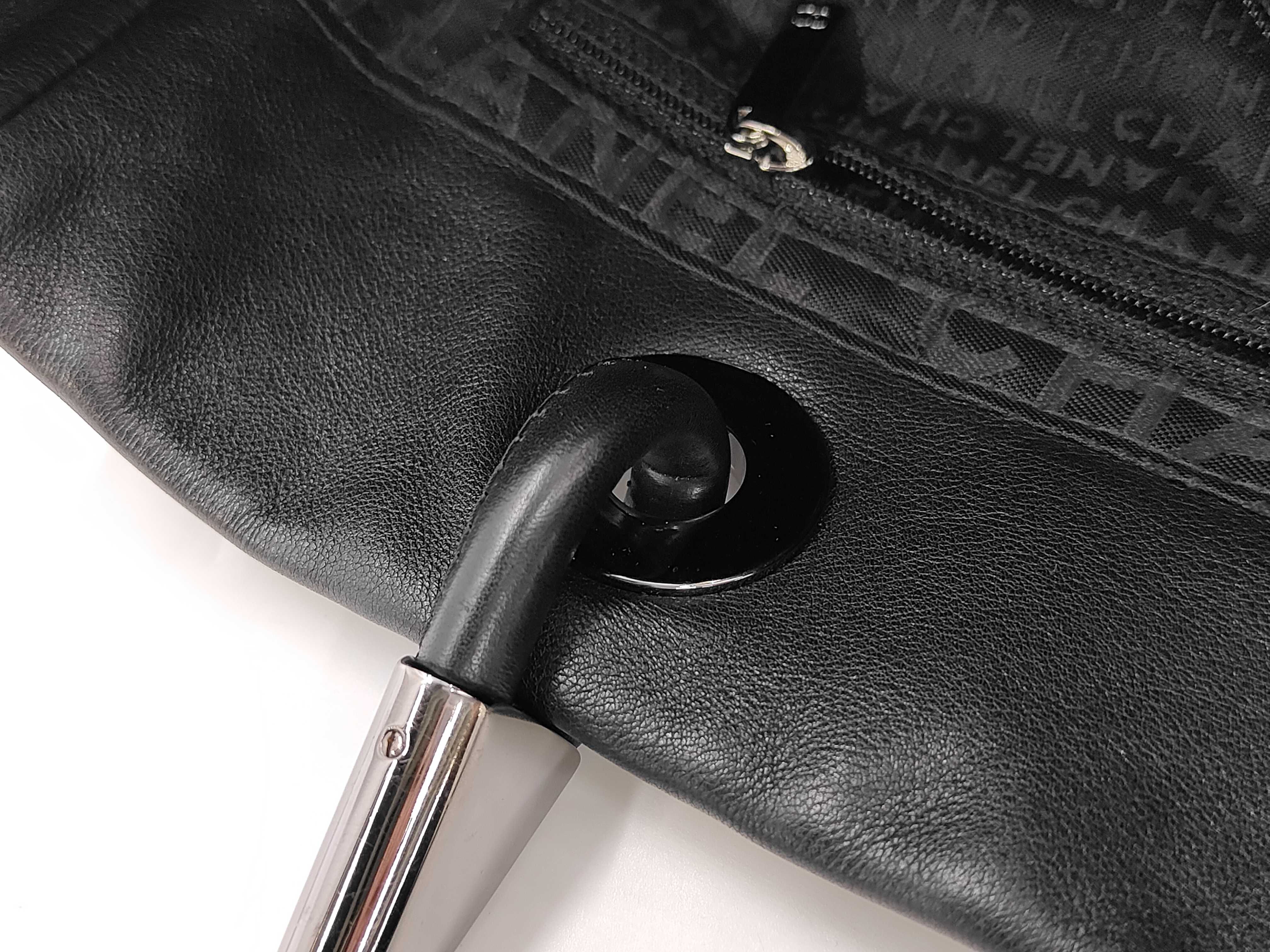 Camellia Tote Bag, Leather, Black Bag — view 5