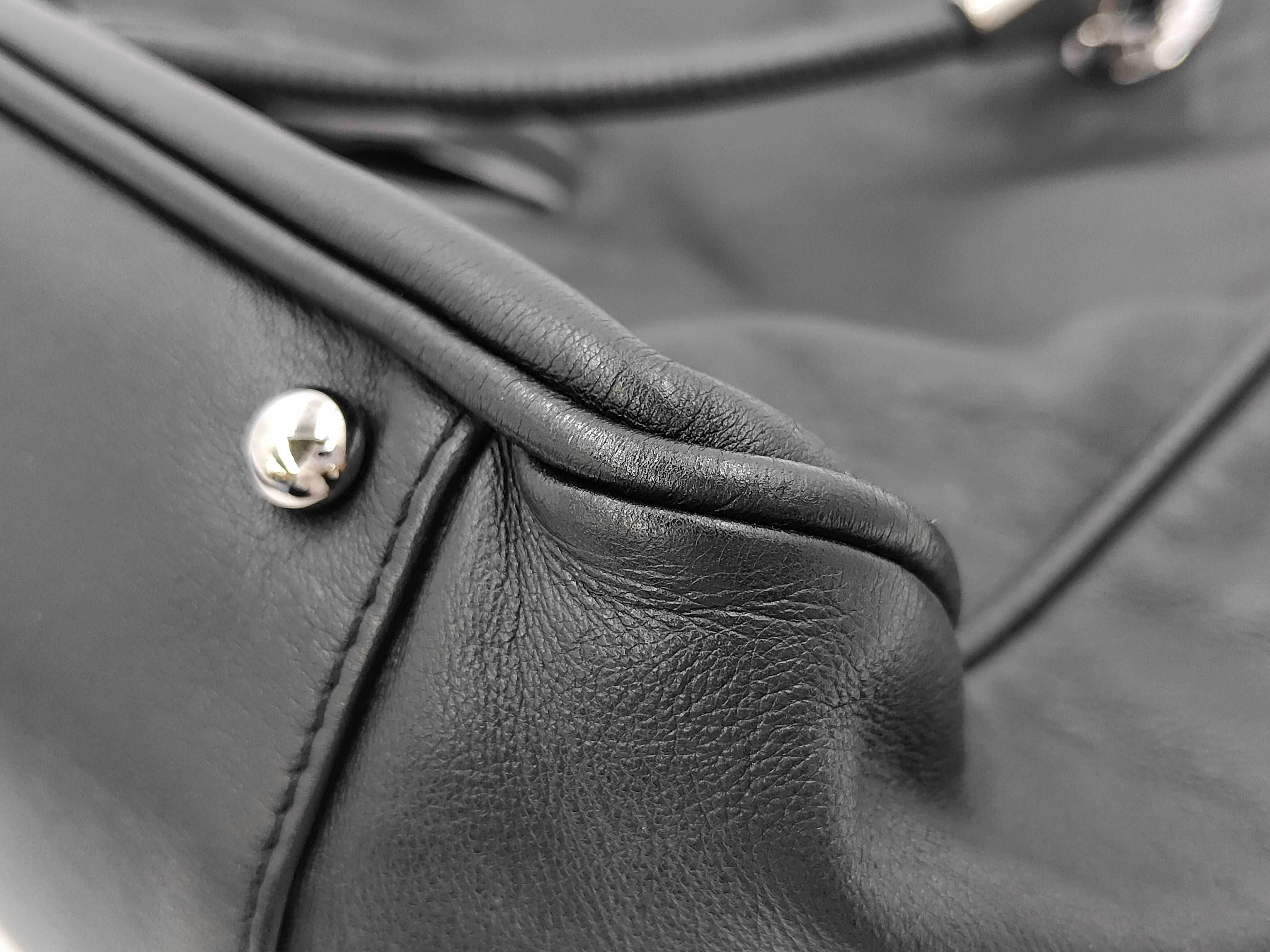 Camellia Tote Bag, Leather, Black Bag — view 6