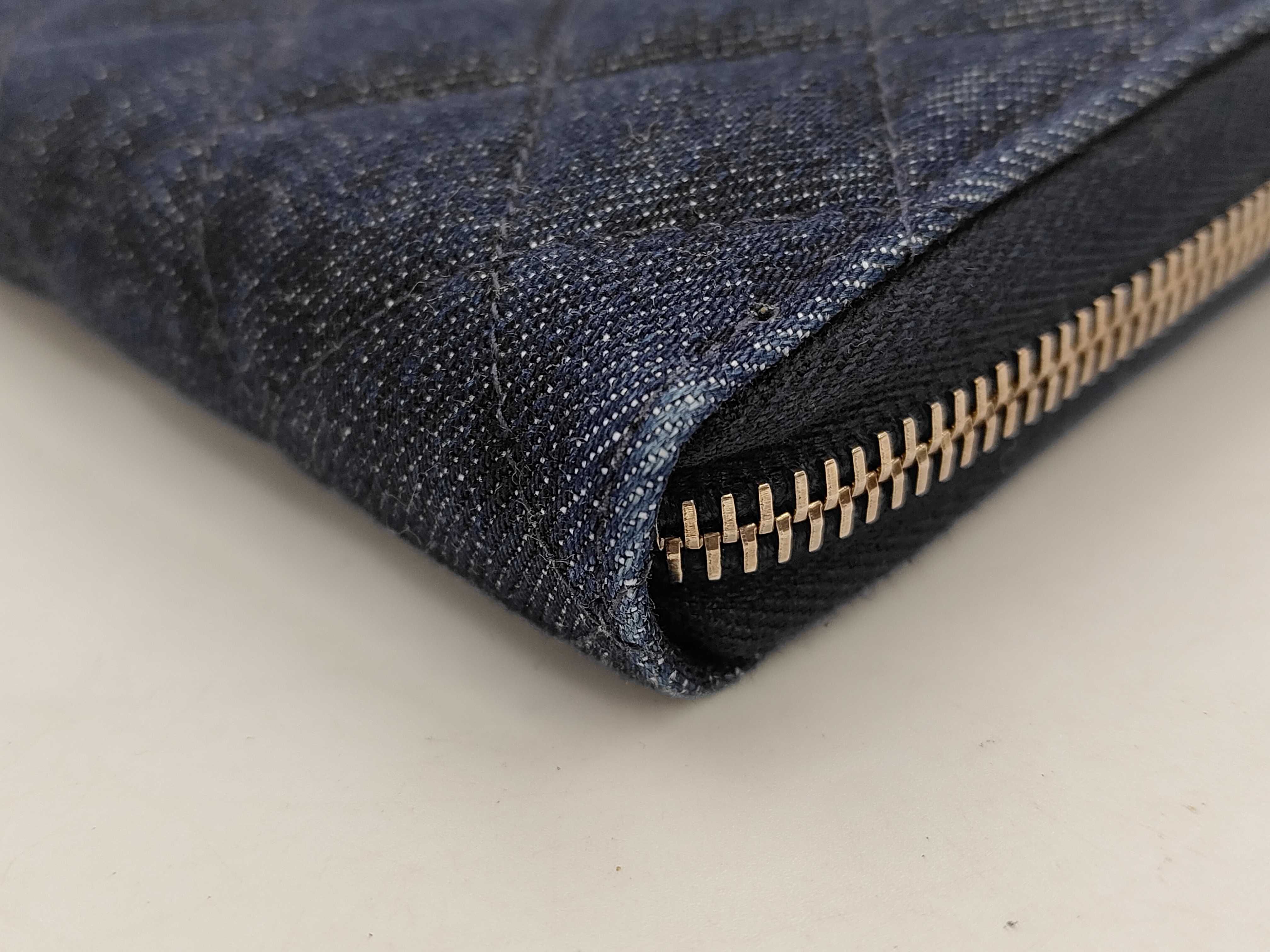Denim 2.55 Round Zipper Long Wallet — view 2