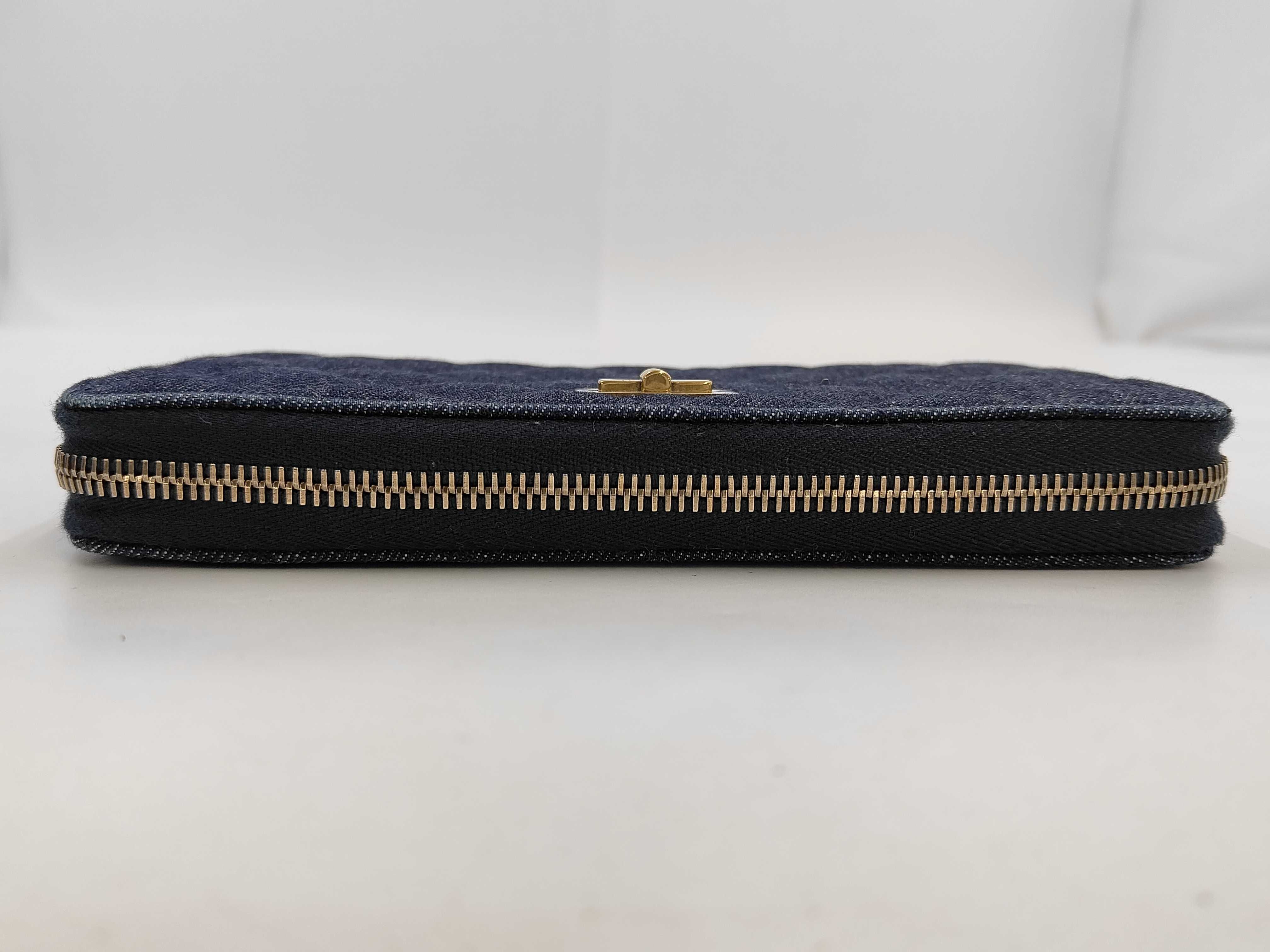 Denim 2.55 Round Zipper Long Wallet — view 4