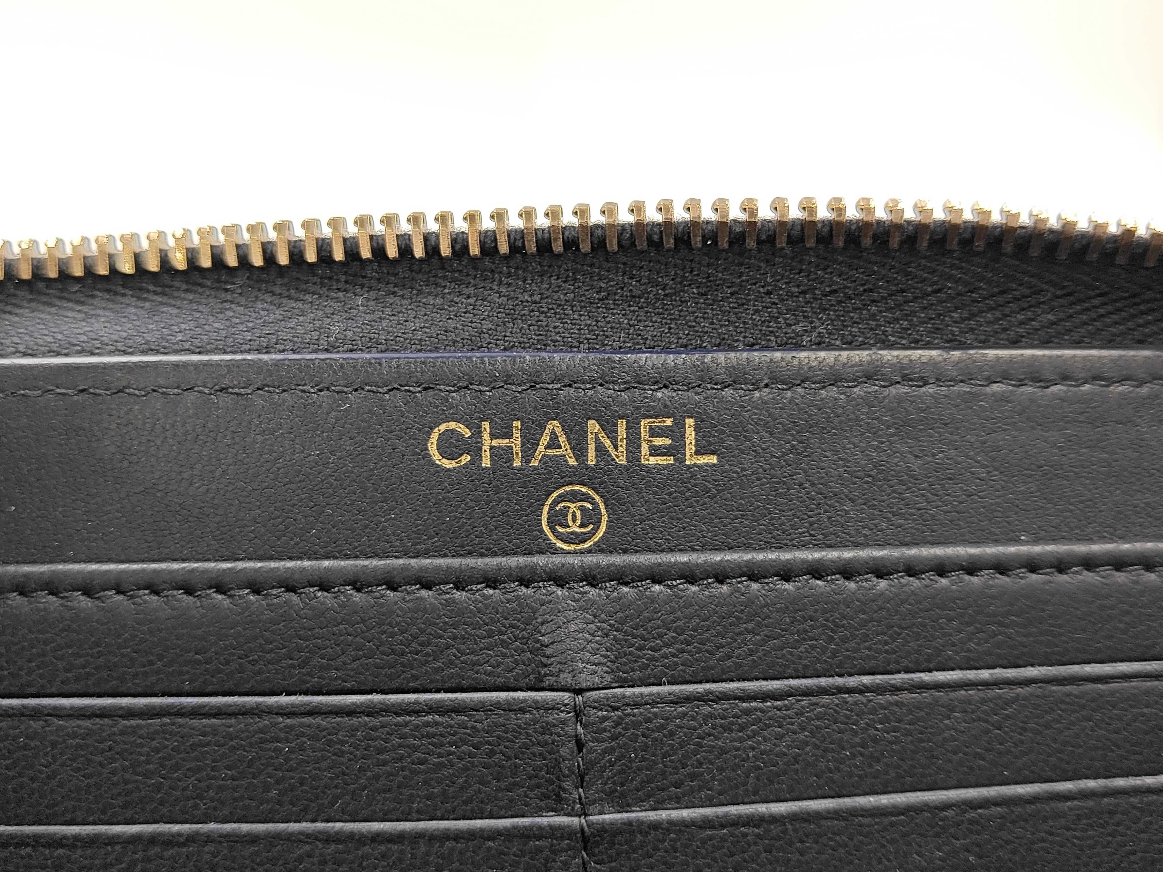 Denim 2.55 Round Zipper Long Wallet — view 7