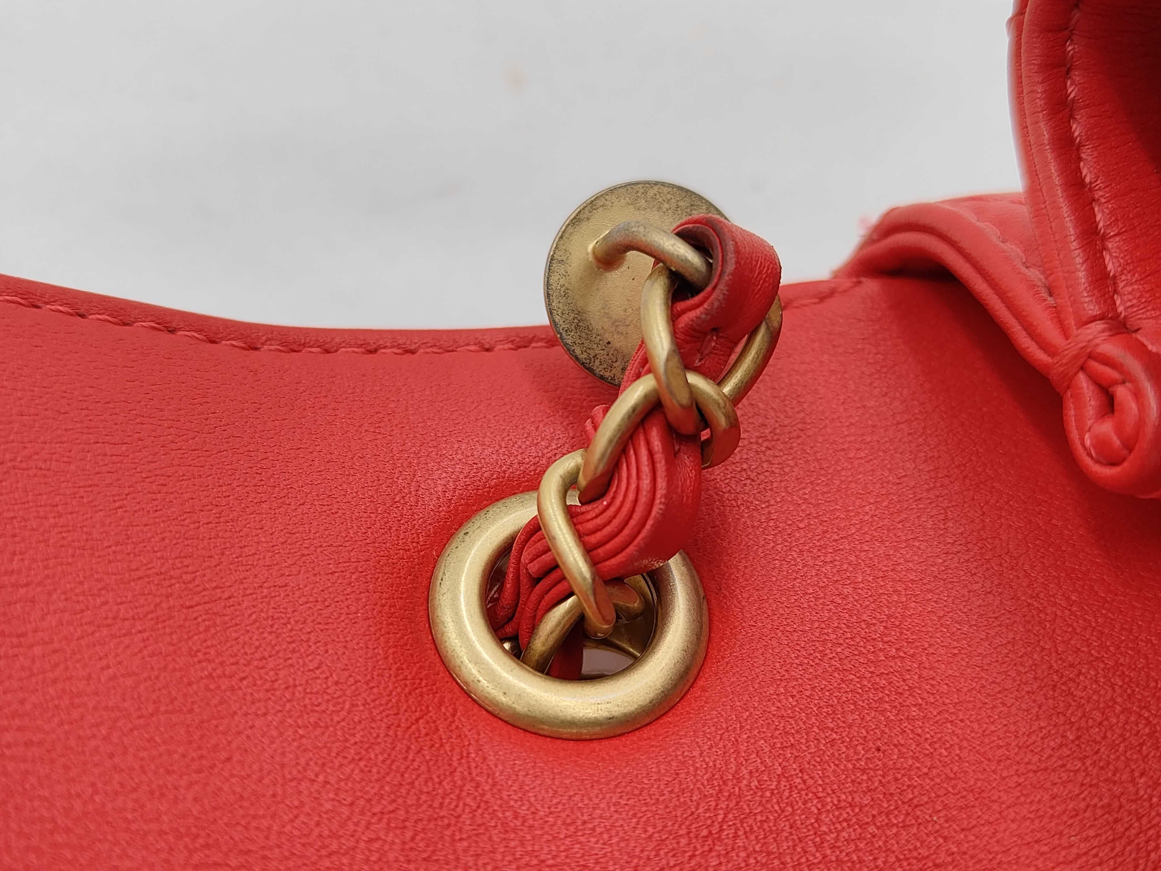 Mini Matelasse Lamb Red Shoulder Bag — view 14