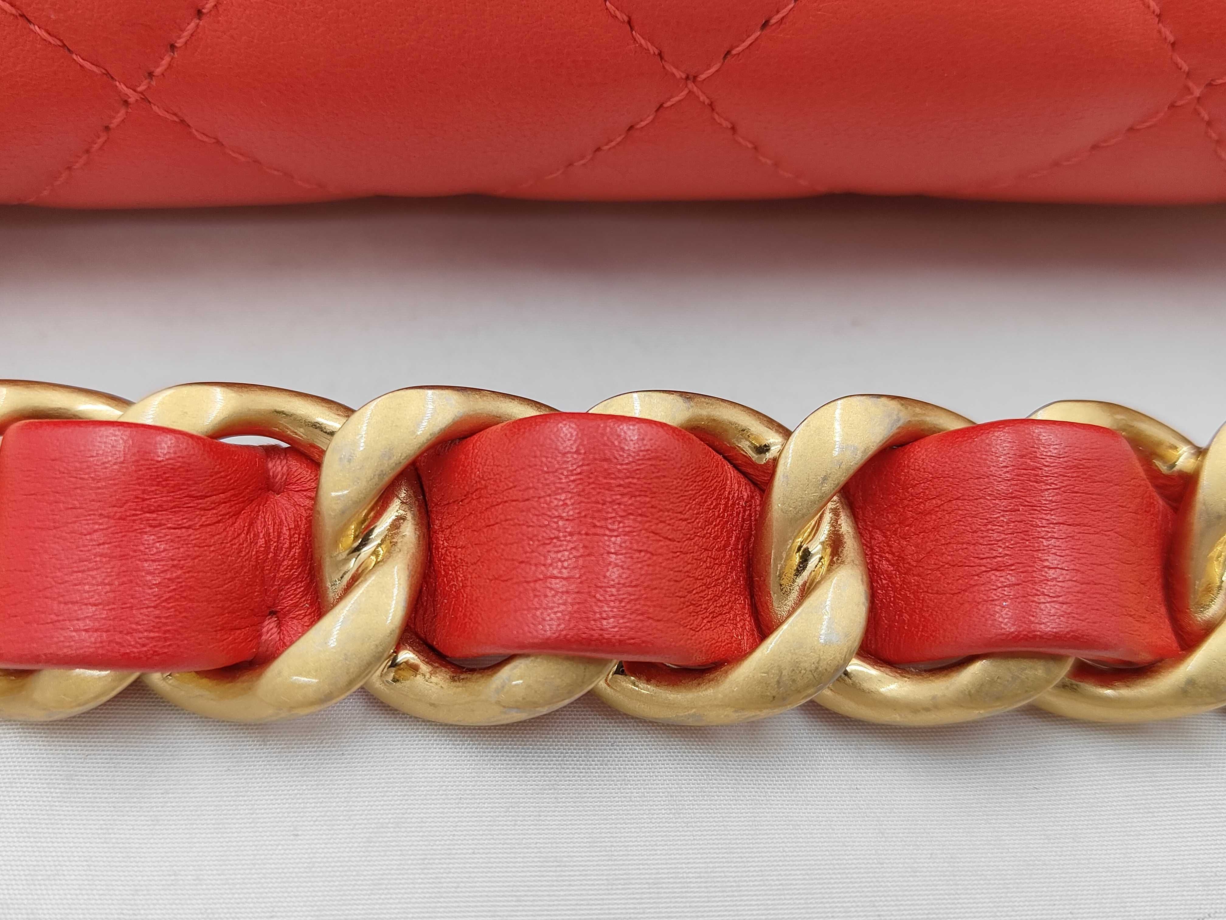 Mini Matelasse Lamb Red Shoulder Bag — view 7