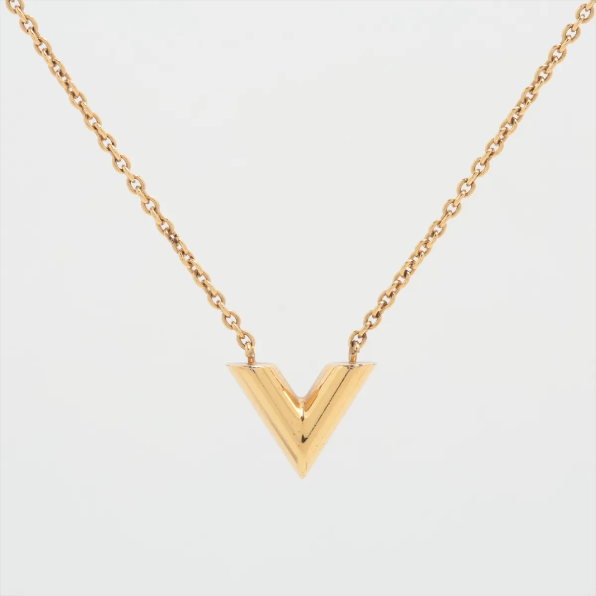 M61083 Essential V LE0175 Necklace, GP Gold. Shows signs of wear, — view 2