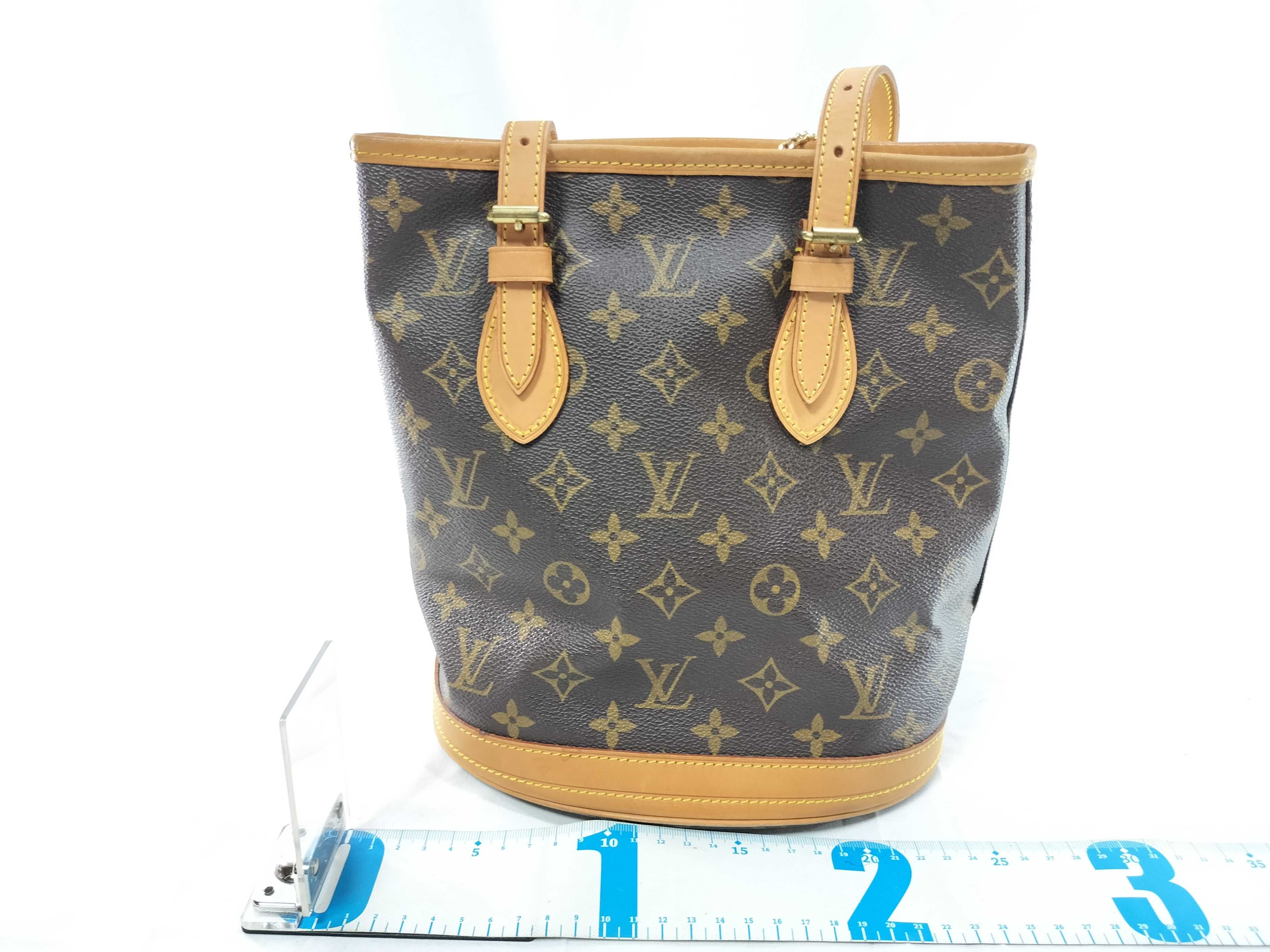 Monogram Bucket PM Tote Bag with Pouch — view 2