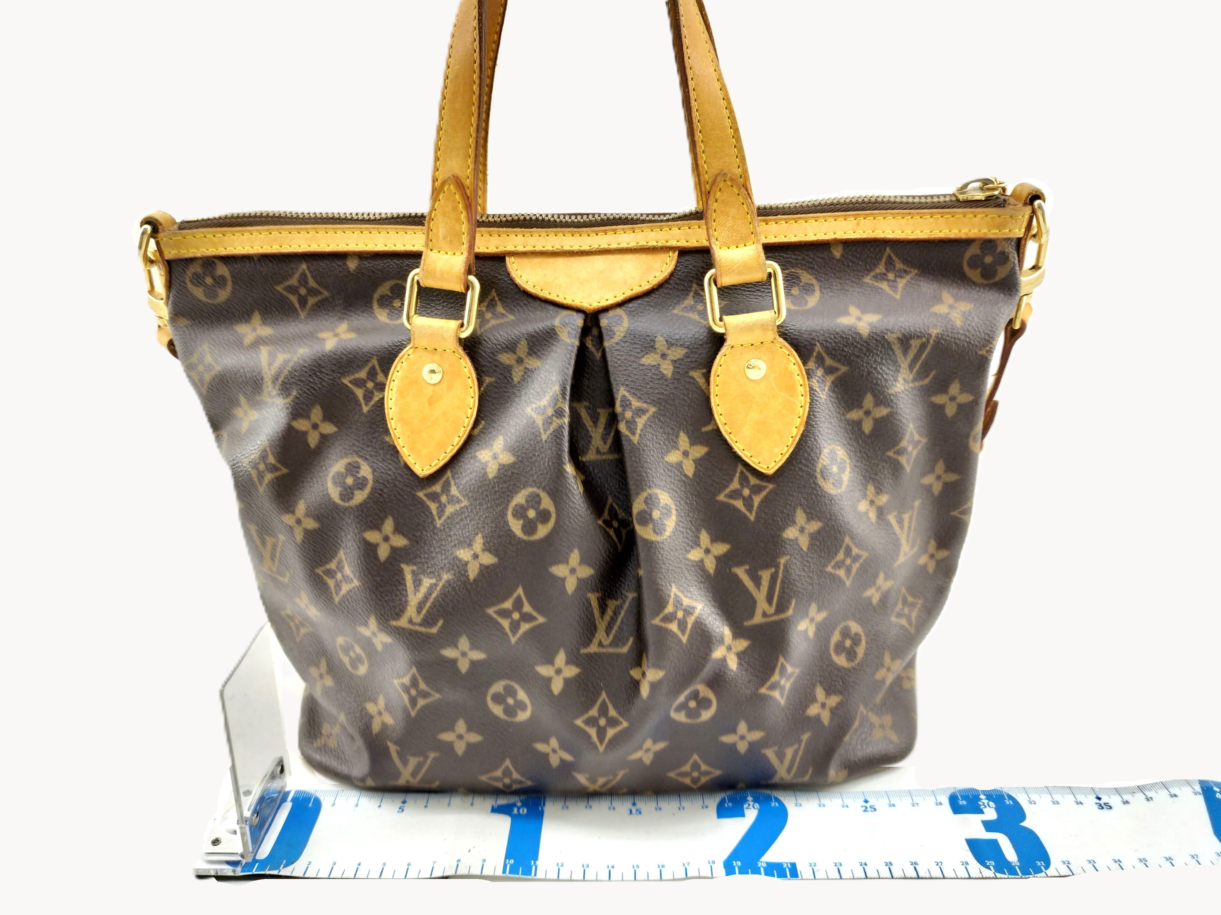 Monogram 2-Way Tote Bag Palermo PM Monogram Brown Leather M40145 — view 2