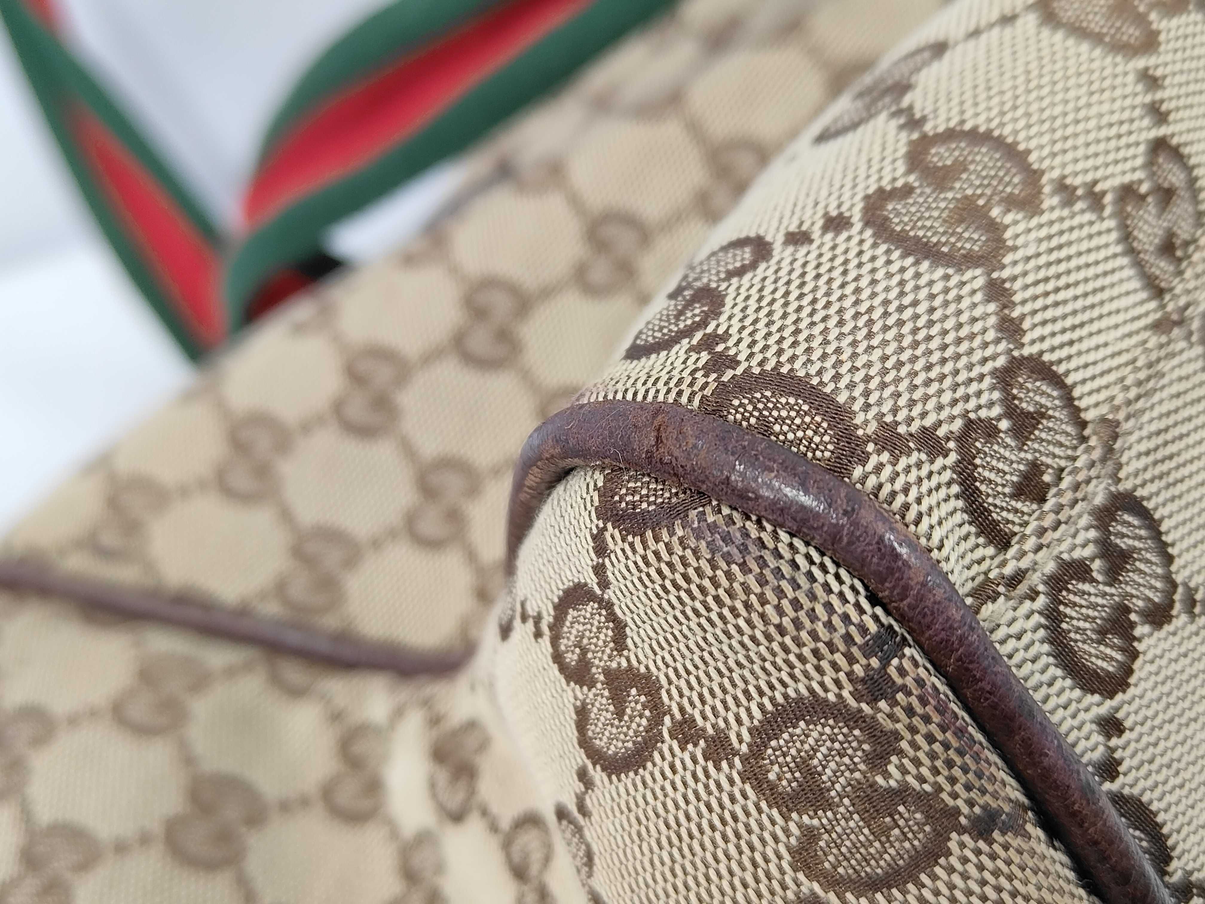 GG Canvas Sherry Line Boston Bag — view 4